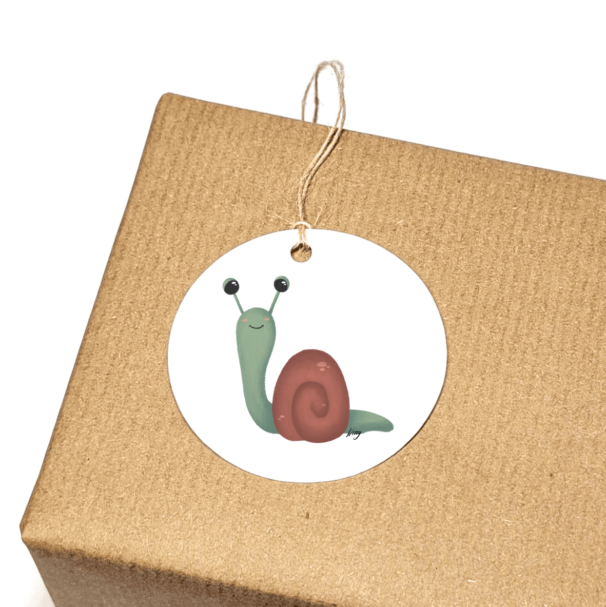 Set of 3 Gift Tags - Sid The Snail