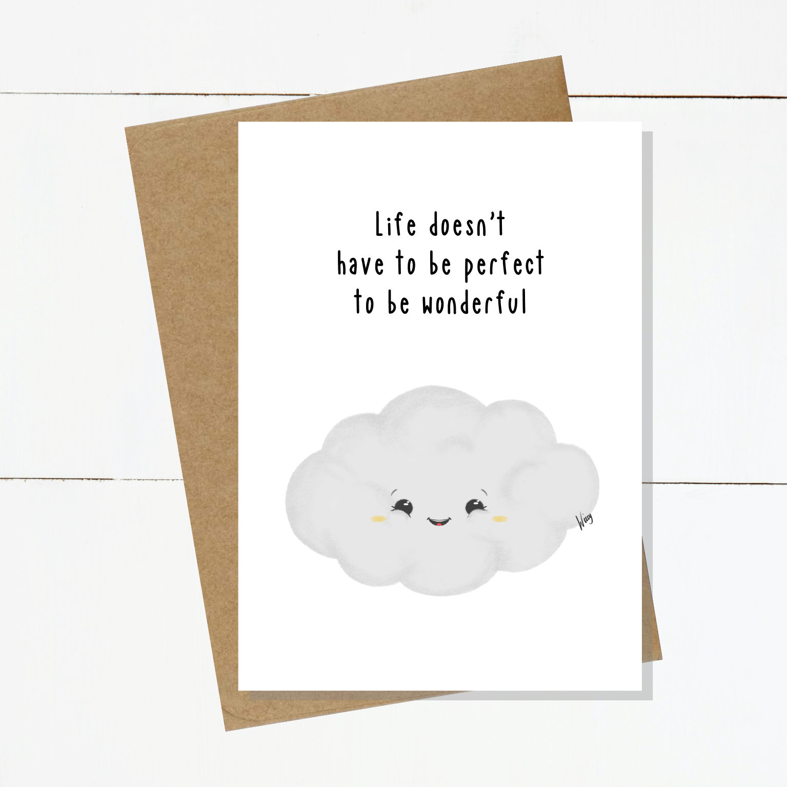 Harry The Happy Cloud Let Your Thoughts Card