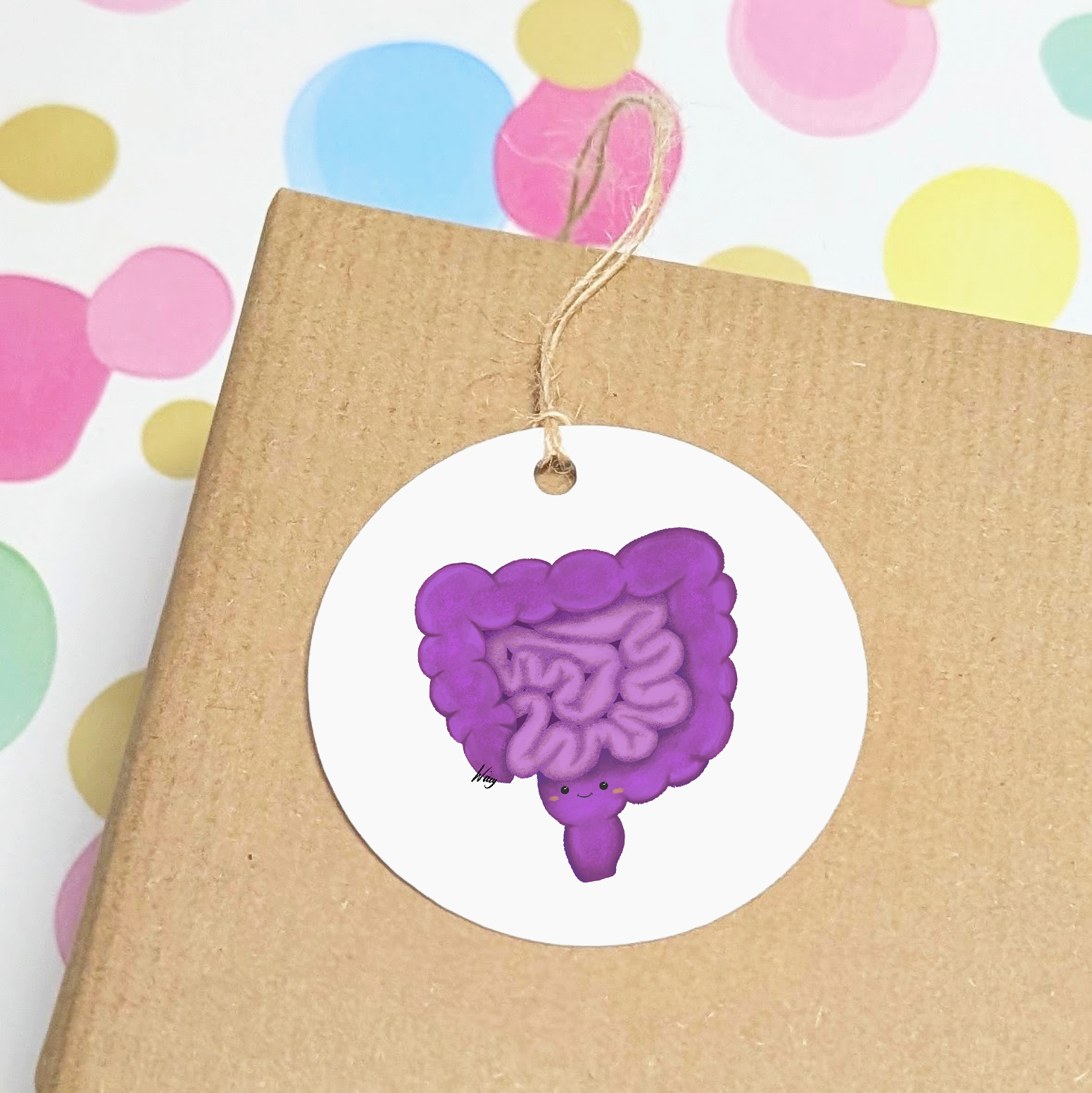 Set of 3 Gift Tags - Gus The Guts