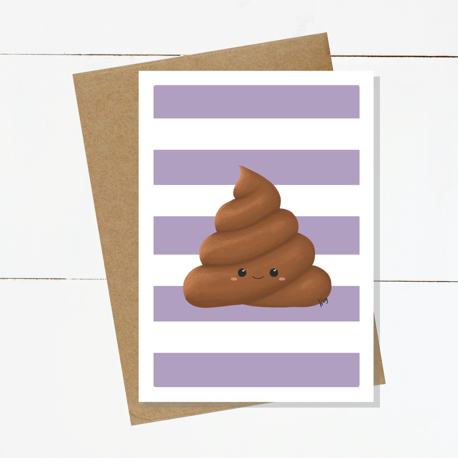 Cooper Pooper Striped Card