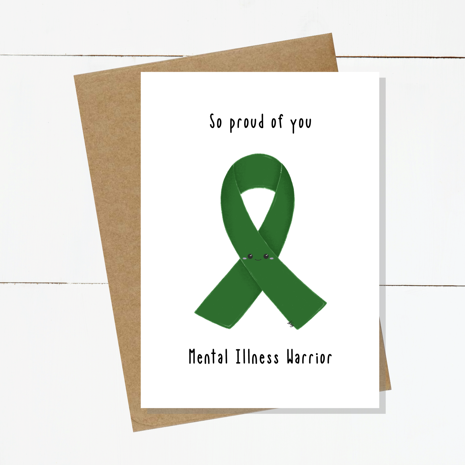 Gerry The Green Ribbon Proud Of You Card