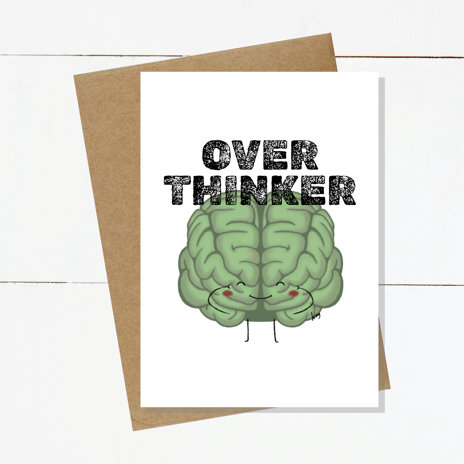 W&C Card Poster on wood - Brian OVERTHINKER exp.png