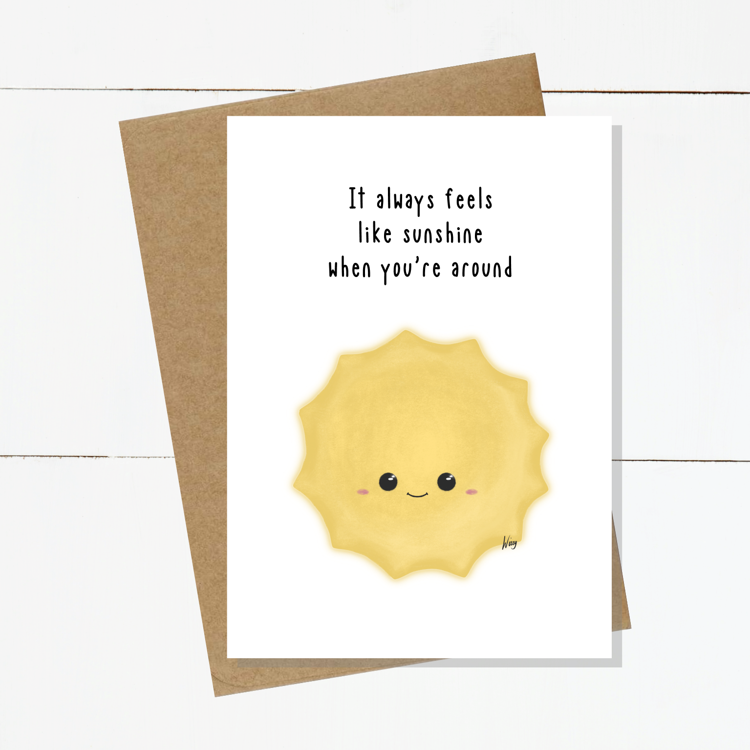 Sally Sunshine Feels Like Sunshine Card