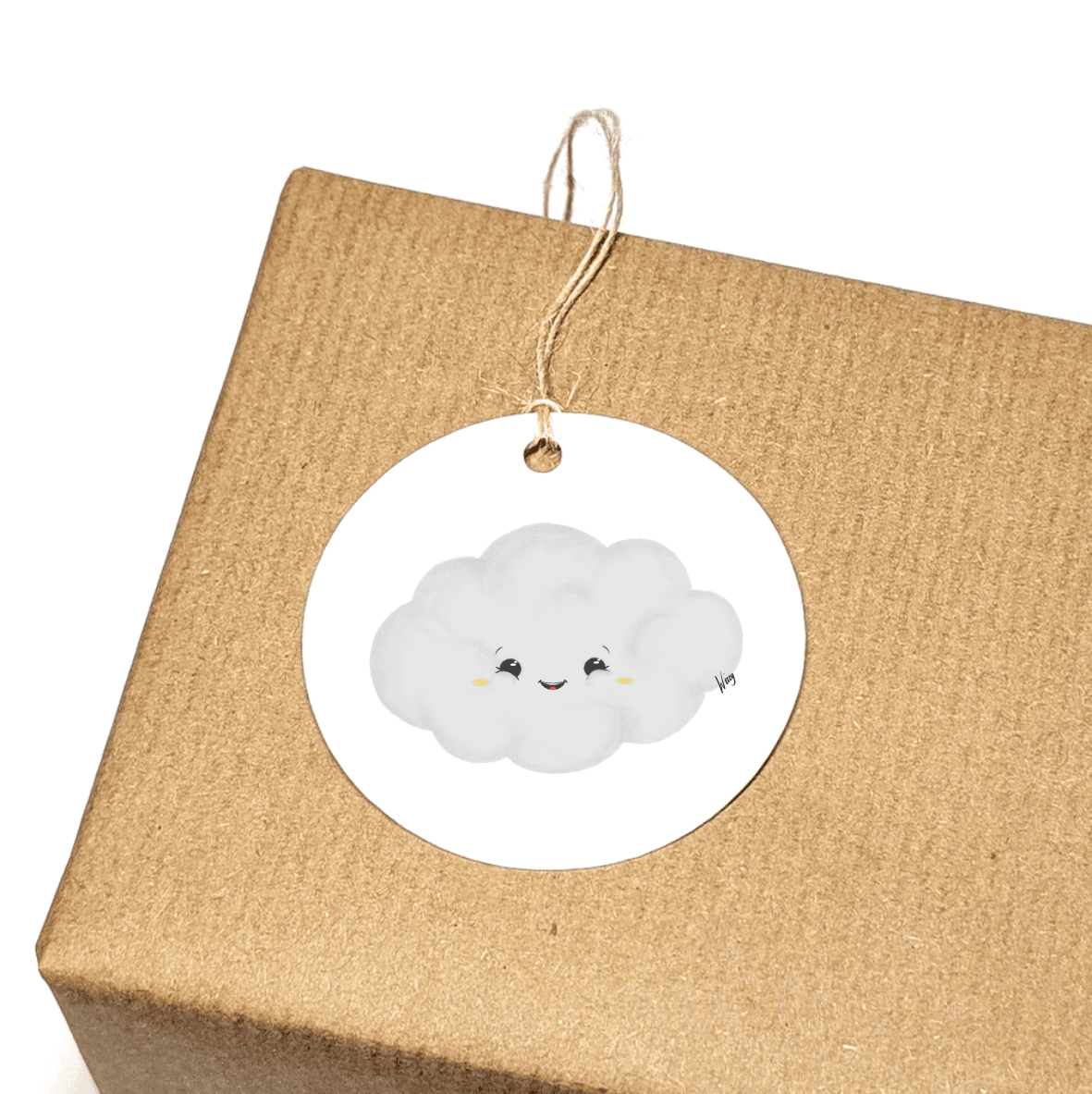 Set of 3 Gift Tags - Harry The Happy Cloud