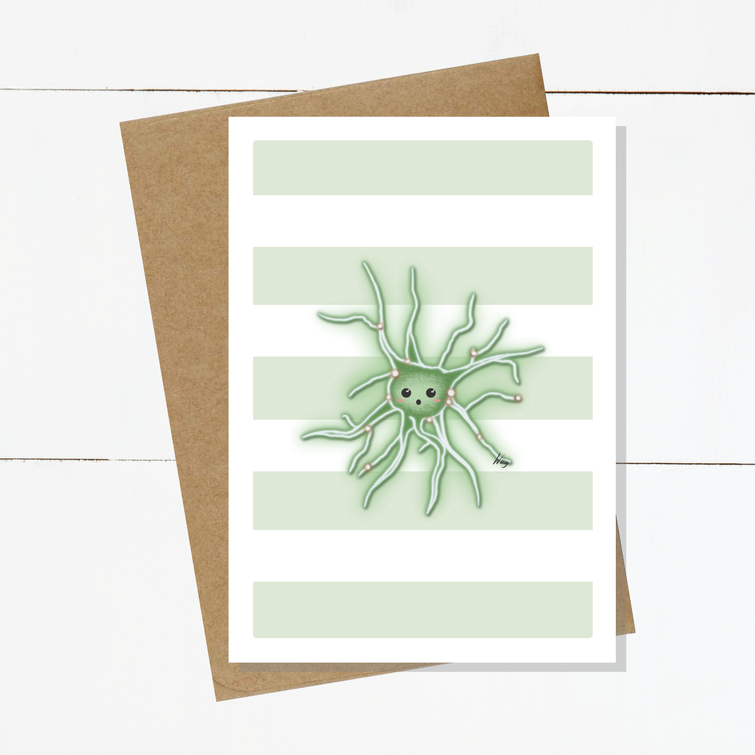 Nelly Neuron Striped Card