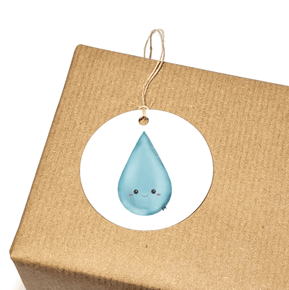 Set of 3 Gift Tags - Rocky Raindrop