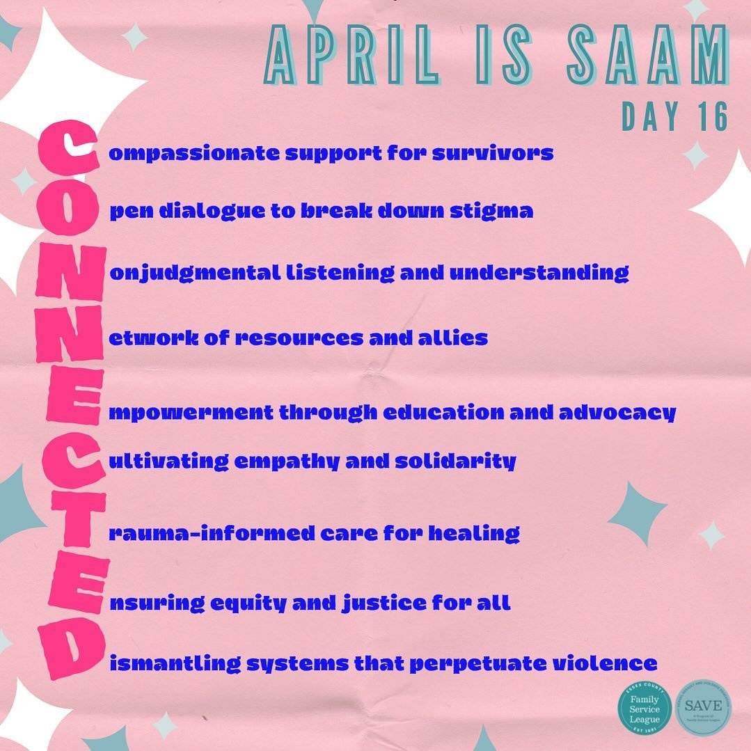 It is #Day16 of #30DaysOfSAAM challenge. Today we are celebrating what this month is all about; Community connection. Over these past few weeks SAVE of Essex has attended many events where we&rsquo;ve collaborated and interacted with other organizati