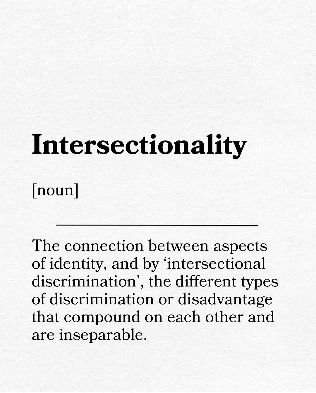 All forms of oppression and violence are interconnected. Violence doesn&rsquo;t occur in isolation. The key to prevention is education.
