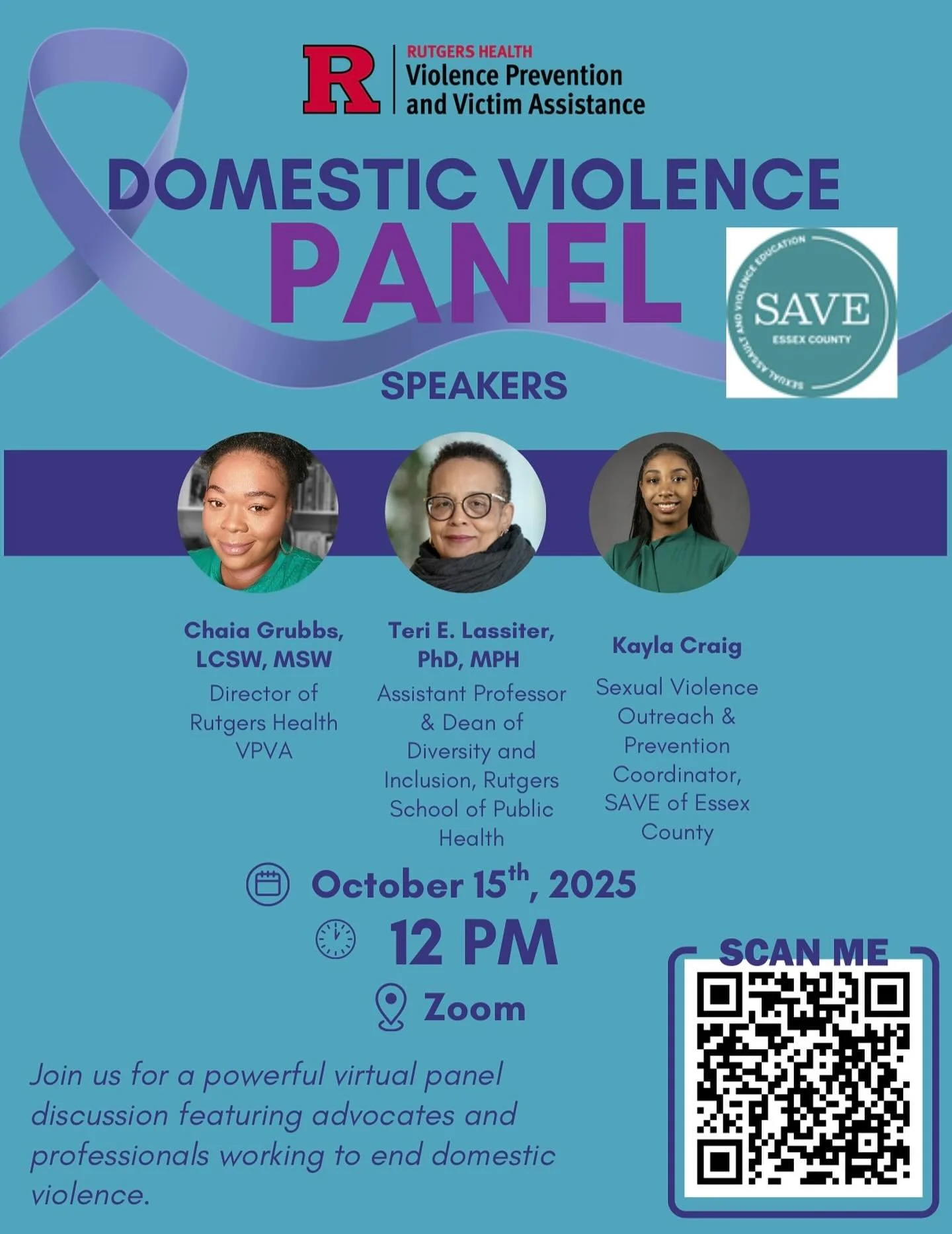 Join us tomorrow in a collaboration with @rbhs_vpva as we come together for a meaningful panel discussion on domestic violence &mdash; raising awareness, breaking the silence , and inspiring chance within our communities #dvam #enddv #communityofcare