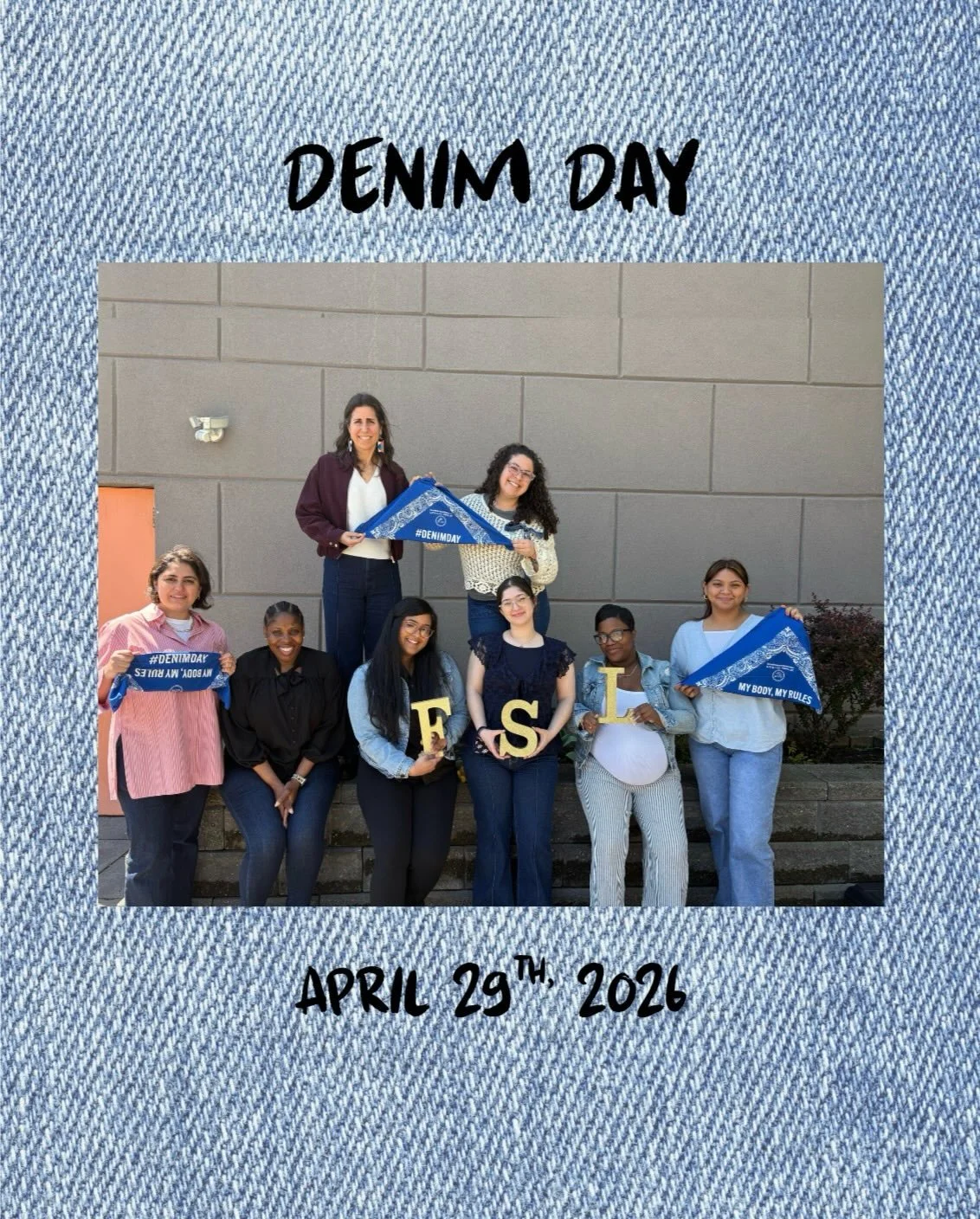 What we wear is never an invitation. 💙 Today we wear denim in solidarity with survivors and to challenge the harmful myth of victim blaming. We stand for belief, support, and accountability&mdash;today and every day. #DenimDay #SupportSurvivors #End