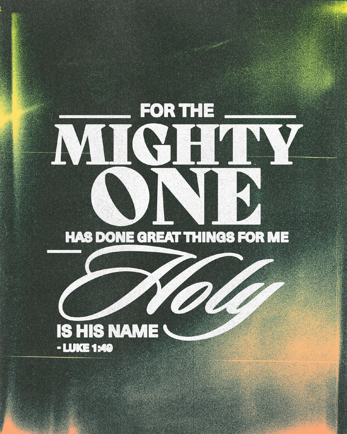 &quot;For the Mighty One has done great things for me - holy is his name.&quot; - Luke 1:49
.
.
.
#church #god #morning #jesus #christ #love #christian #worship #bible #luke