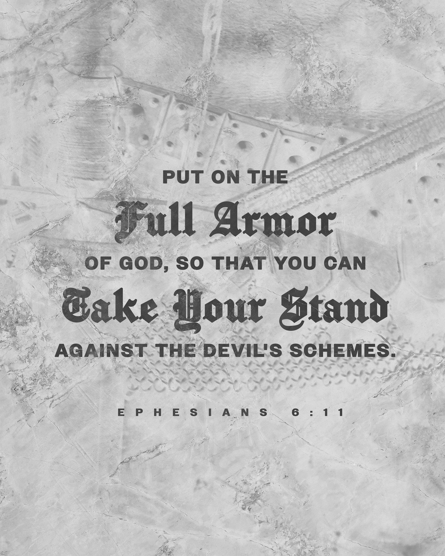 &quot;Put on the full armor of God, so that you can take your stand against the devil's schemes.&quot; - Ephesians 6:11
.
.
.
#church #god #morning #jesus #christ #love #christian #worship #bible #ephesians