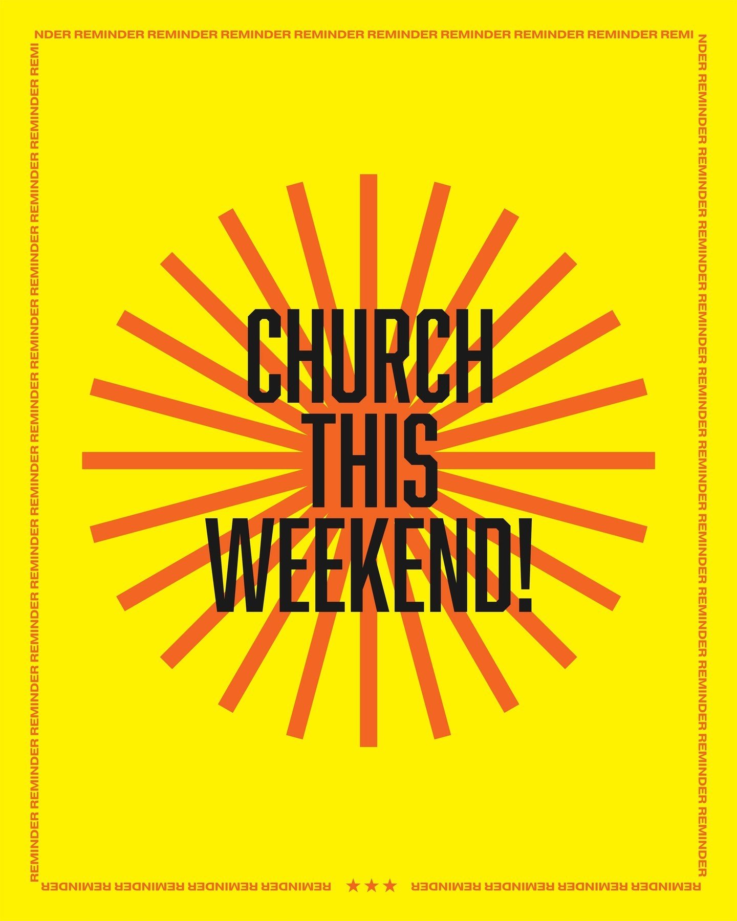 Reminder: Church this weekend!
.
.
.
#church #god #morning #jesus #christ #love #christian #saturday #service #worship #christianlife