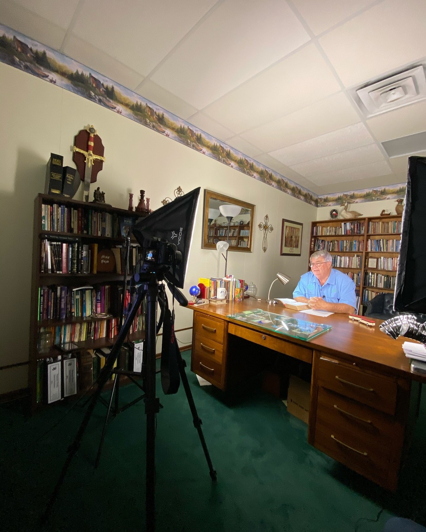 Throwback to September of 2020, not long after we started pre-recording our Sunday evening Bible studies. We have quite the library now! Check it out at https://www.oxfordag.org/digital-library