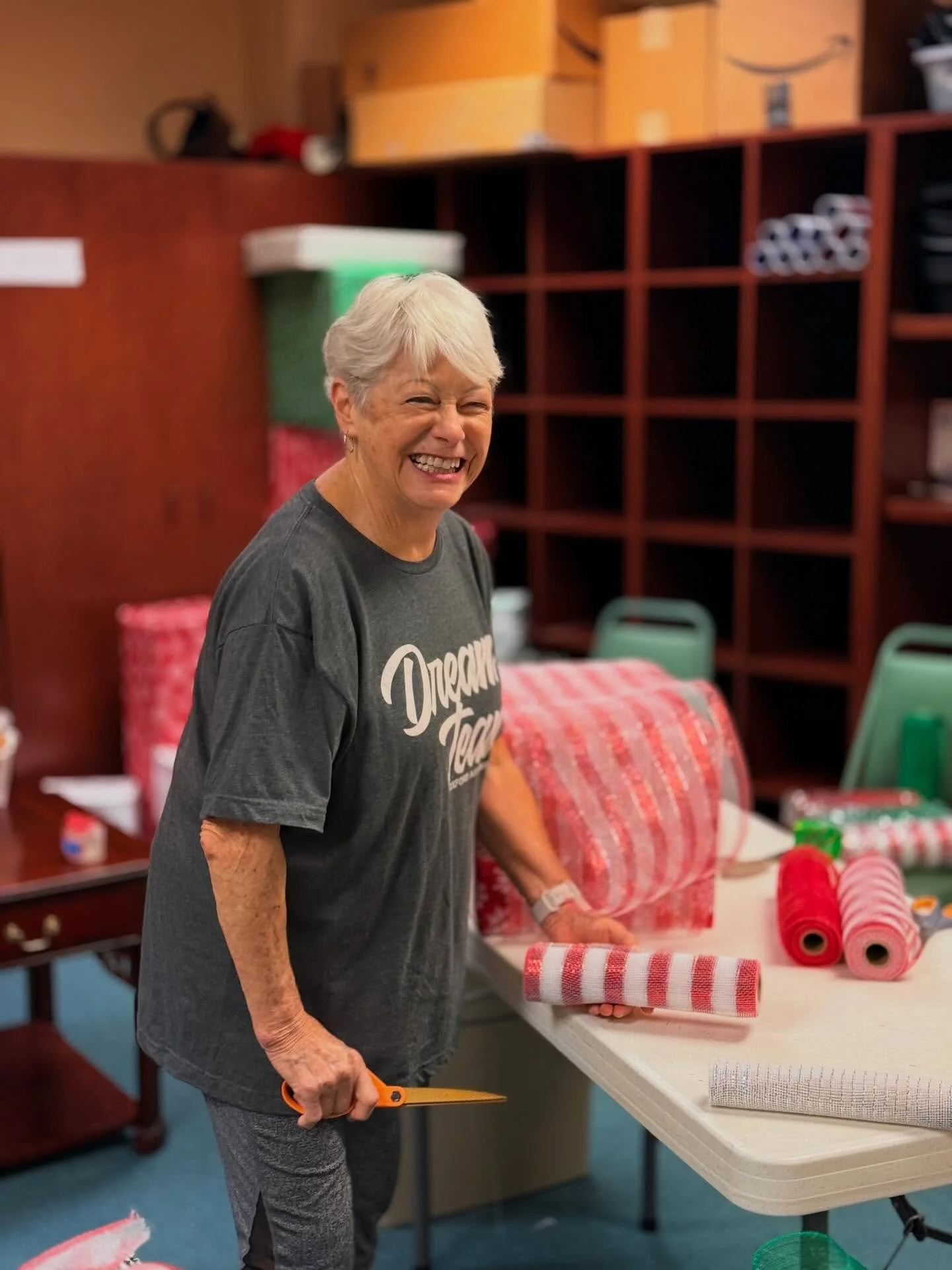 The Christmas decorations are going up!