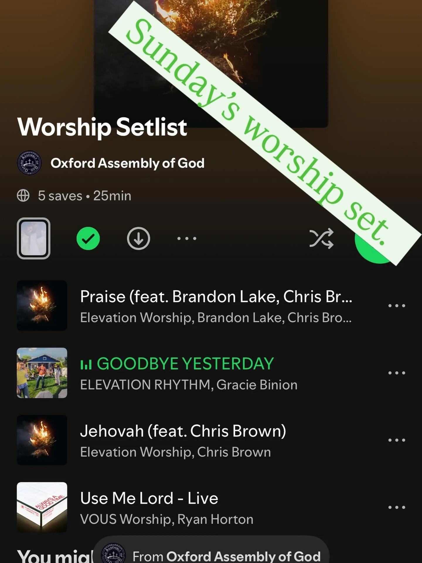 Ready to worship with you Sunday! Listen at Link in bio.