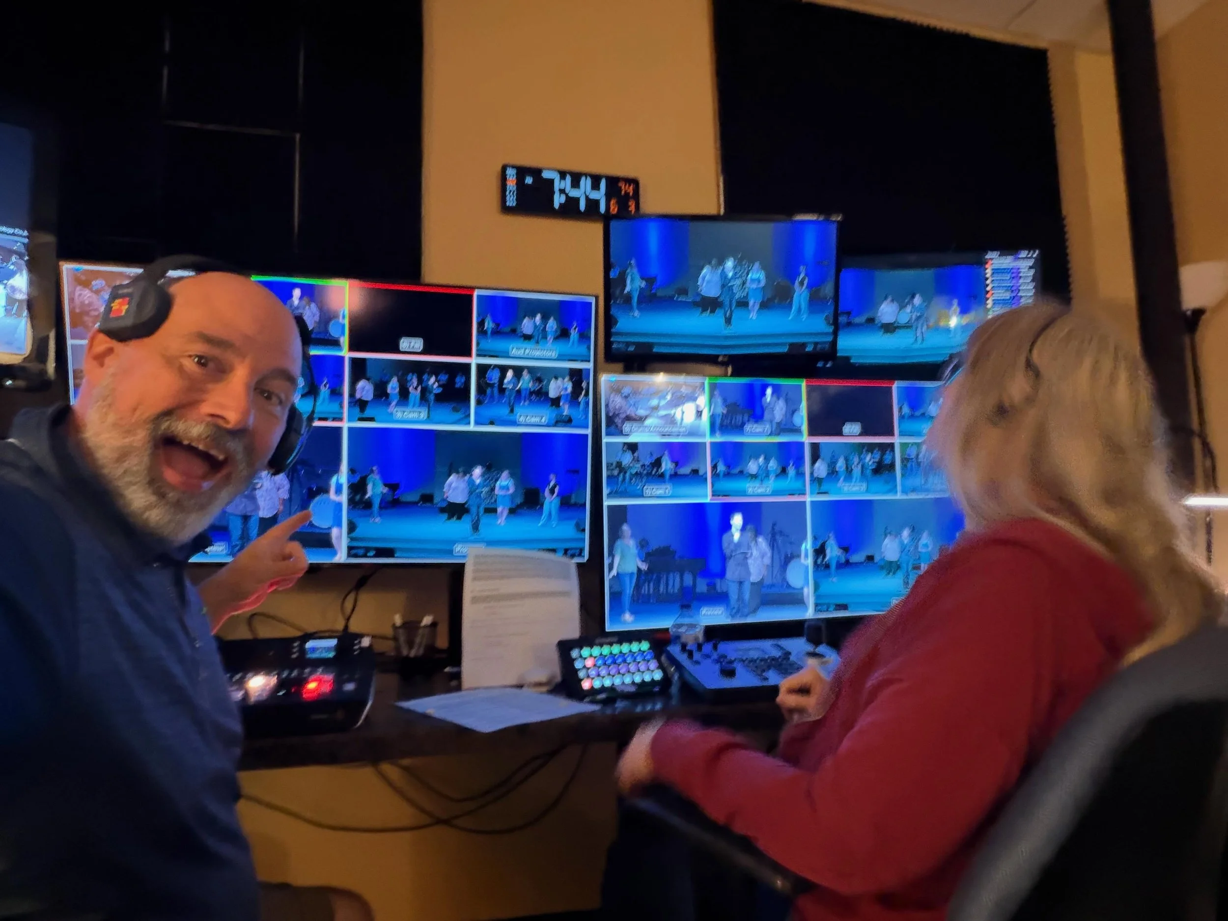 Just the Production Team misbehaving. Don&rsquo;t worry, everything is under control!