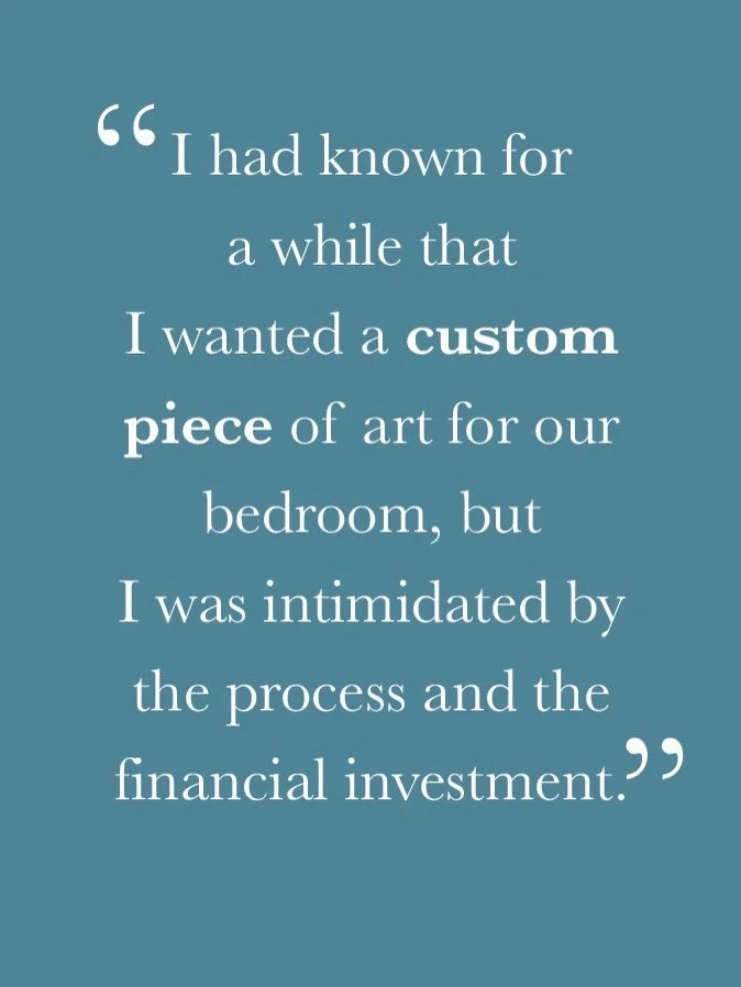 This is exactly why I love commissions. ❤️ 

A painting made for your space, your story, your home. Spots are open but limited. Link in bio to get started.

#commissionart #custompainting #clientlove #originalart #denverartist