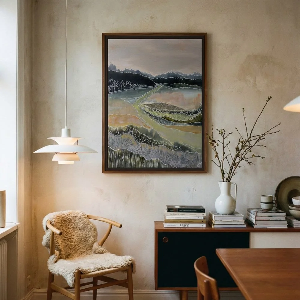 Quiet Valley &mdash; one of the things I love about offering fine art canvas and Dibond prints is that the work can be sized to the space. Not the other way around.

If you&rsquo;re a designer working on a specific wall, that&rsquo;s worth a conversa