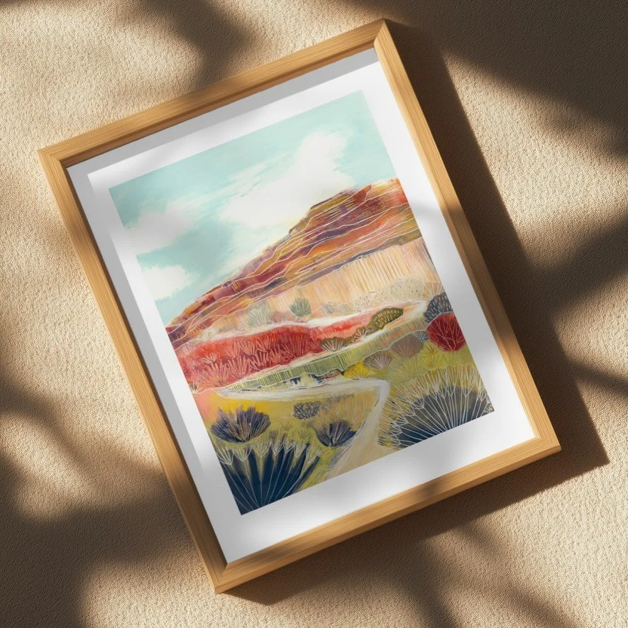 The same detail that lives in a large original works just as well in a fine art print. Archival gicl&eacute;e on paper, ready to frame. 

Save this for a shelf, a bedside table, a wall that needs something real on it.

Link to website shop in bio. 

