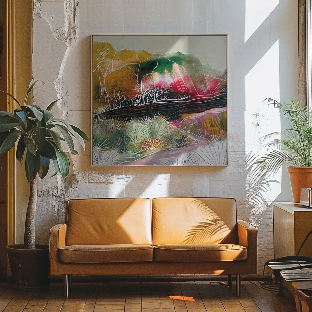 This one lives well big. Most of my paintings are available as canvas prints, archival gicl&eacute;e on professional canvas, ready to hang. If you&rsquo;ve had your eye on a piece and want it sized for a specific wall, just ask.

Save this one for yo