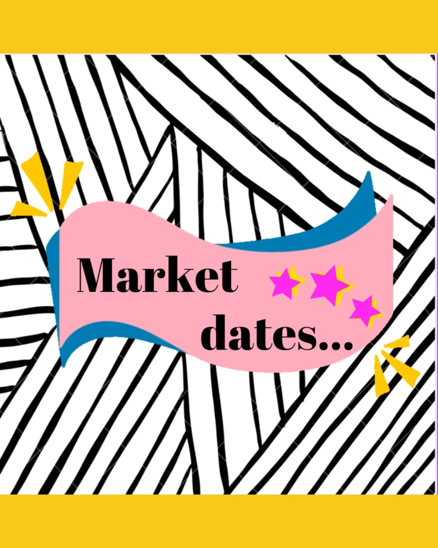 I've got some great events lined up for this final quarter and I'm keen to share them with you. 
I'll be in the studio all week making some new designs and restocking some old favourites in preparation for all these fabulous markets. 
Next stop New