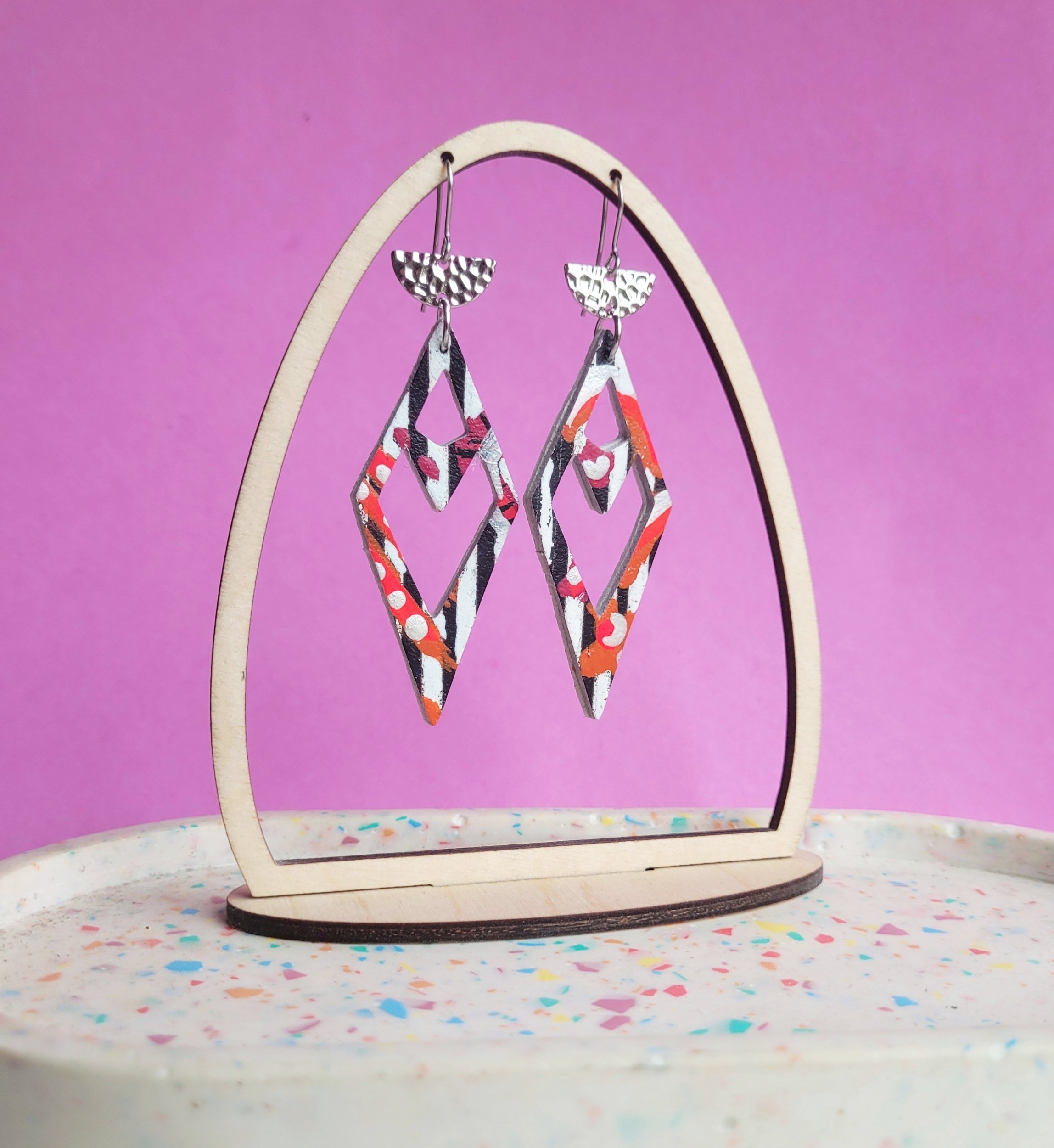 handpainted earrings