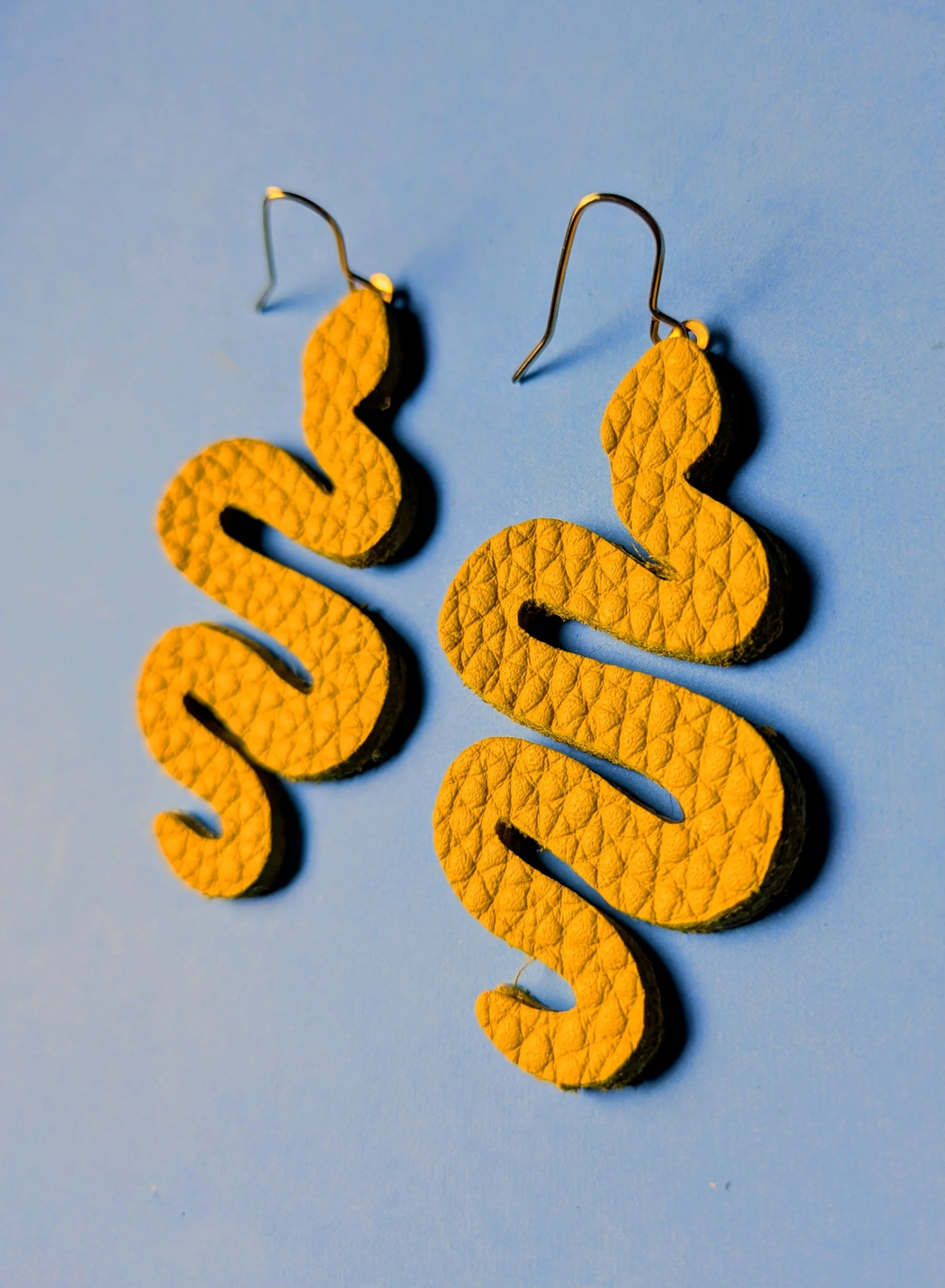 Serpent Earrings - Yellow