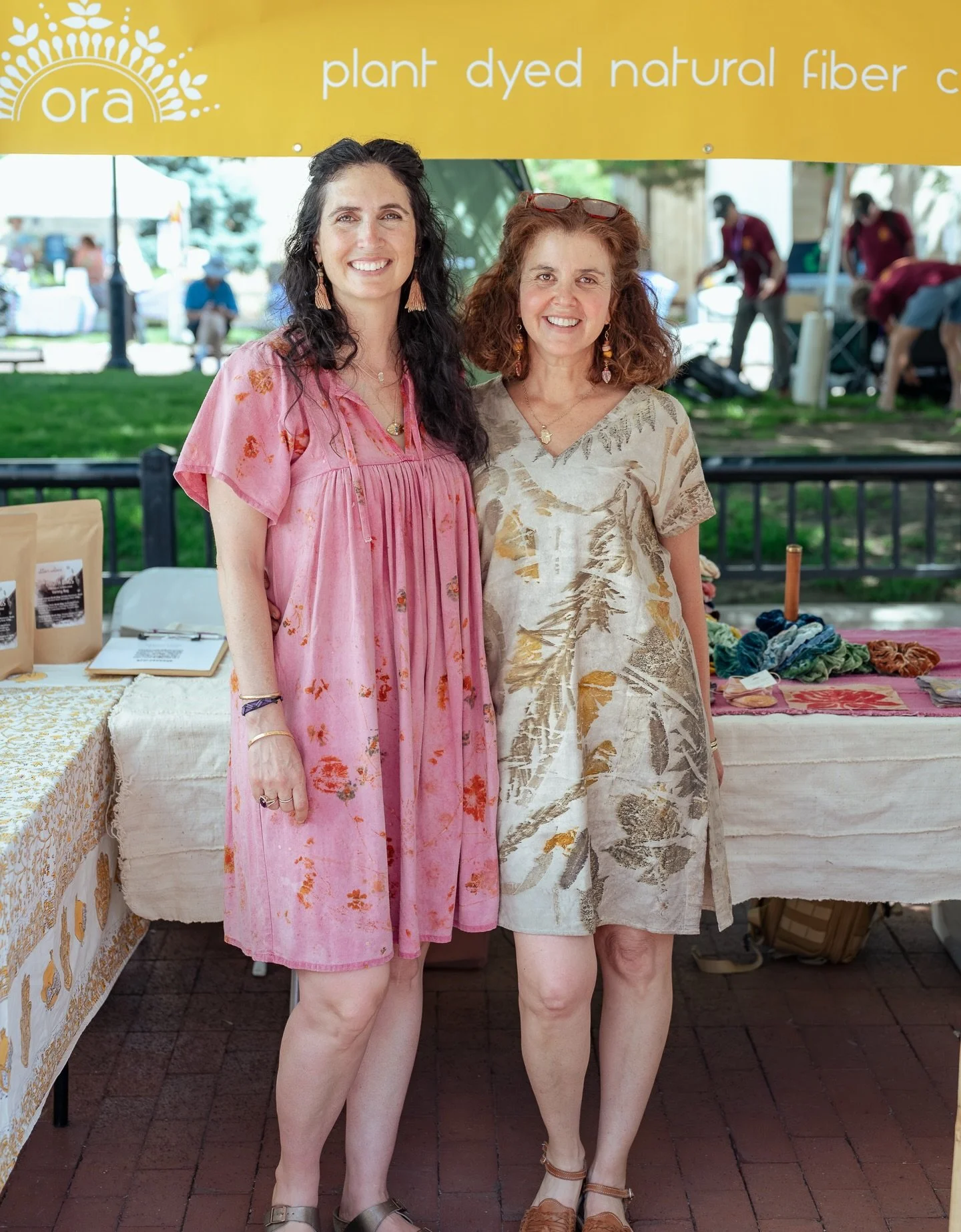 She grows remedies and I grow color. Together we made our booth into a celebration of our love of plant healing textiles and herbal medicine ✨ 
Thank you to our community of old and new friends that popped by to show us love &amp; support! ✨