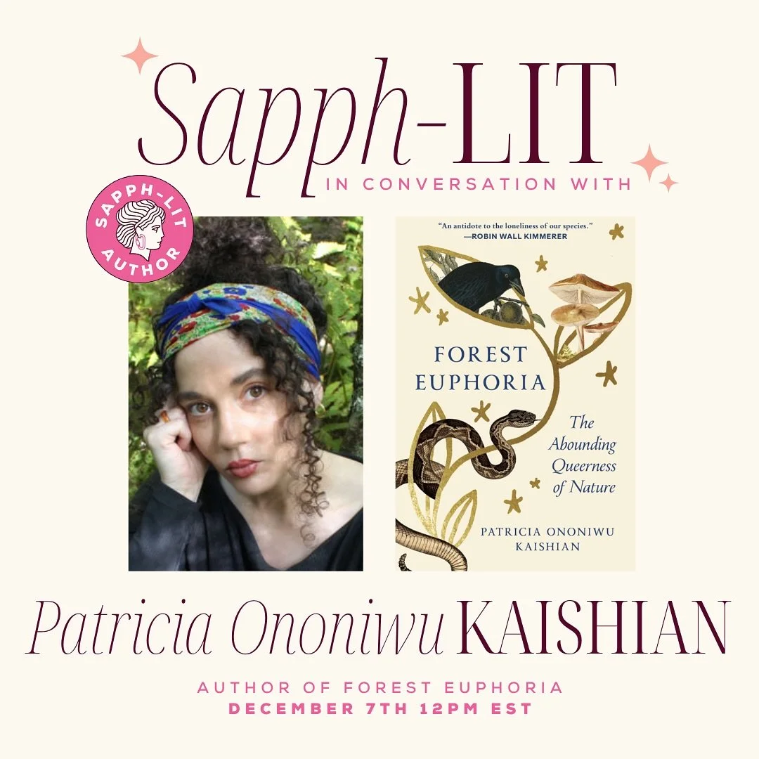 Join us on December 7th for our conversation with @queendom_fungi all about our November book pick: FOREST EUPHORIA 🌱💫✨ Drop any questions you have below! xx #sapphlit