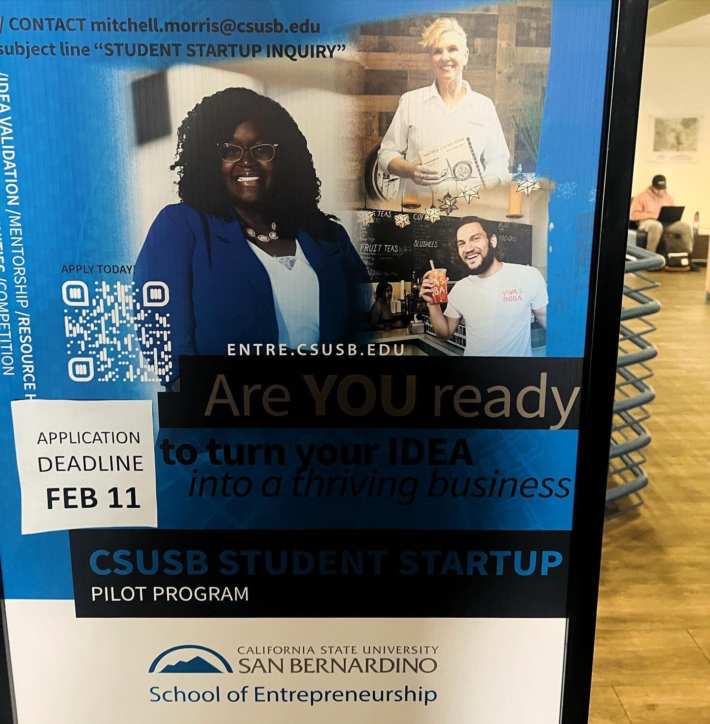 All my dreams are realized. I am officially a stock image for @csusb @csusb.smsu. Thank you for using me as an example of business success to other #CSUSB students. I hope I and @vivalaboba can be the encouragement someone needs to become an entrepre