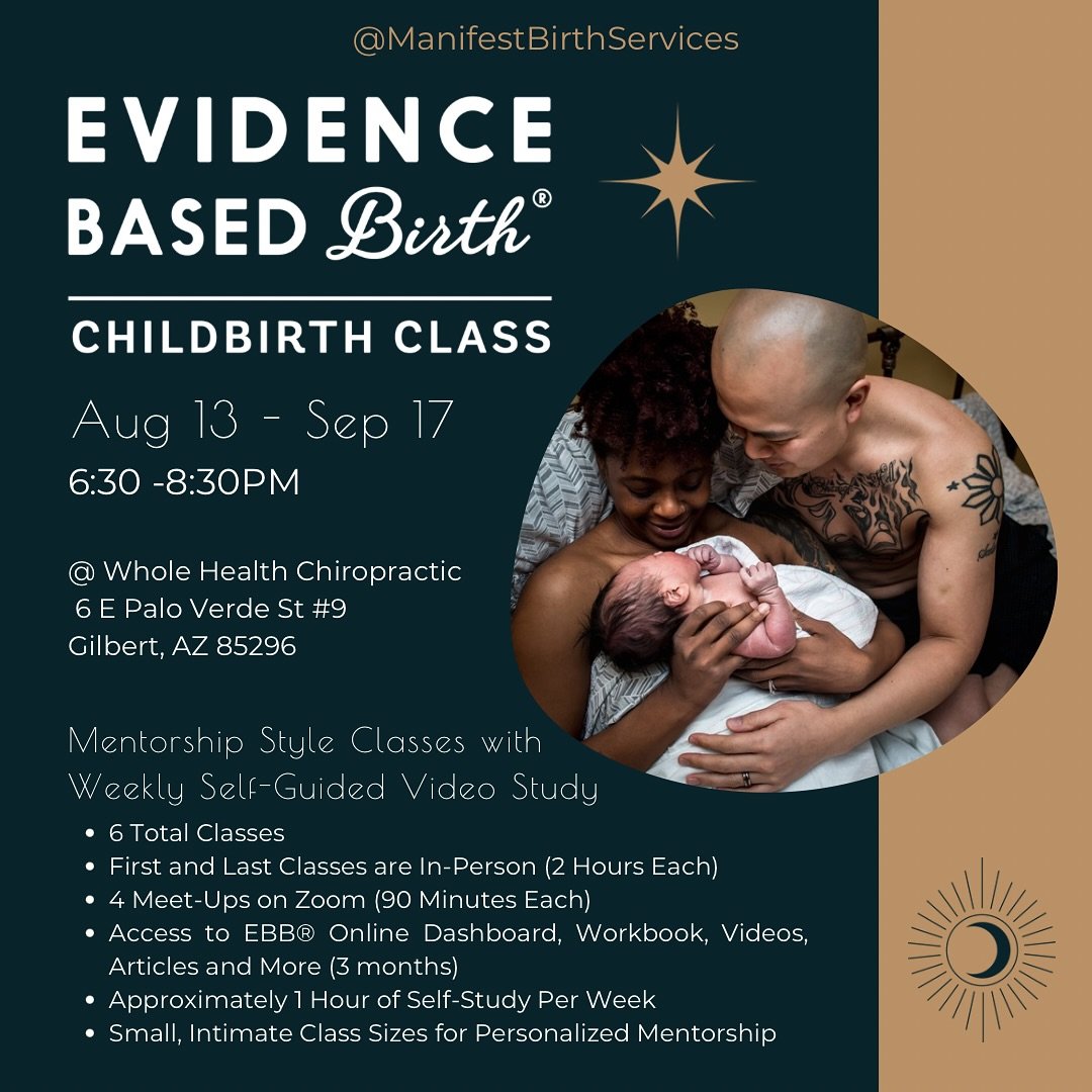 Being informed going into birth is so necessary to achieve the best possible outcomes for yourself, your baby, and your family. The @ebbirth Childbirth Class provides the most up-to-date evidence-based information, support, resources, and tools that 
