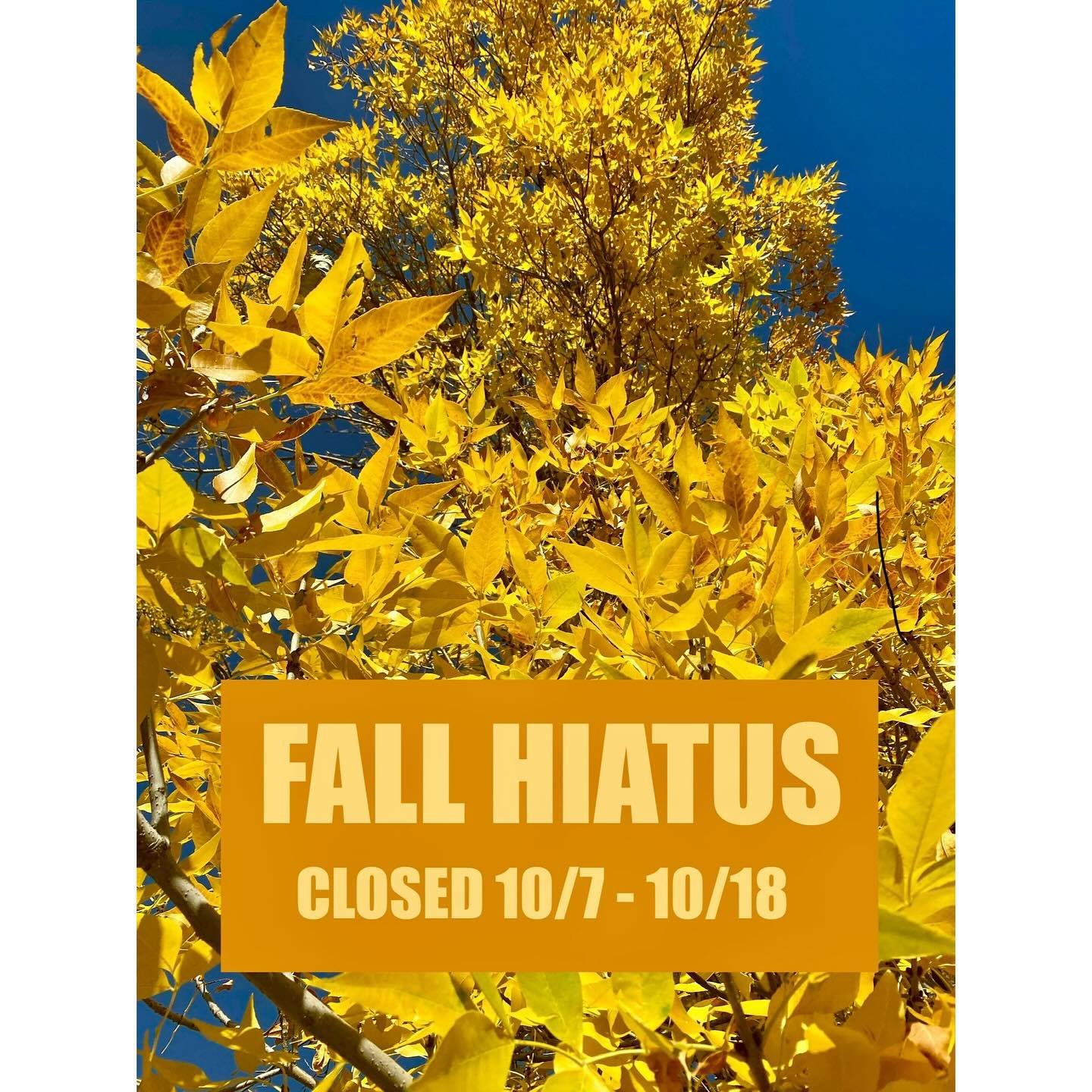 We are on break for the next two weeks and will return with a new pickup schedule and preorders starting on Saturday Oct 19th at 2pm. Thanks for a great summer season!