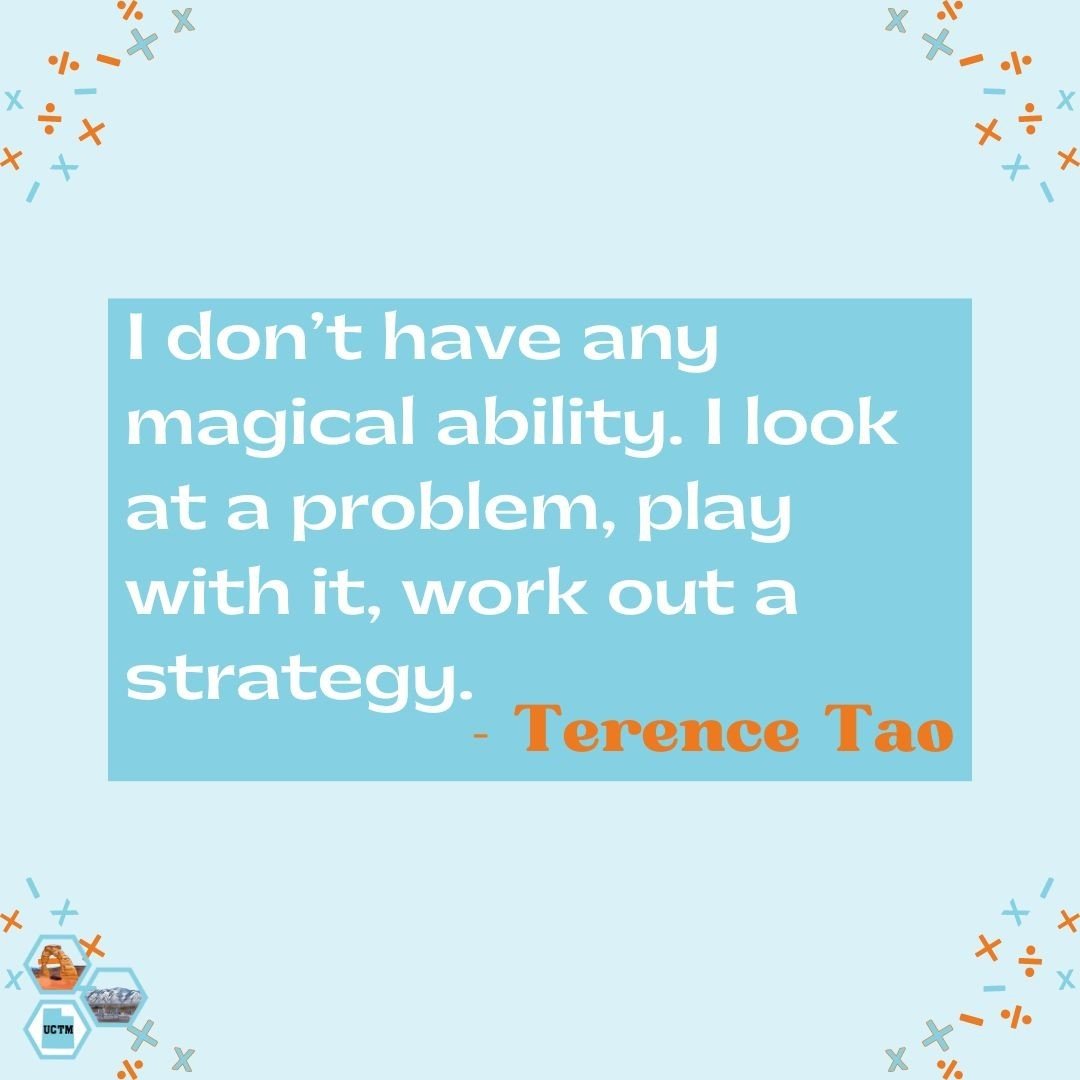 Check out this math quote from Terence Tao.⁠
⁠
#Mathing #UtahEducators #MtBos #IteachMath #UCTM