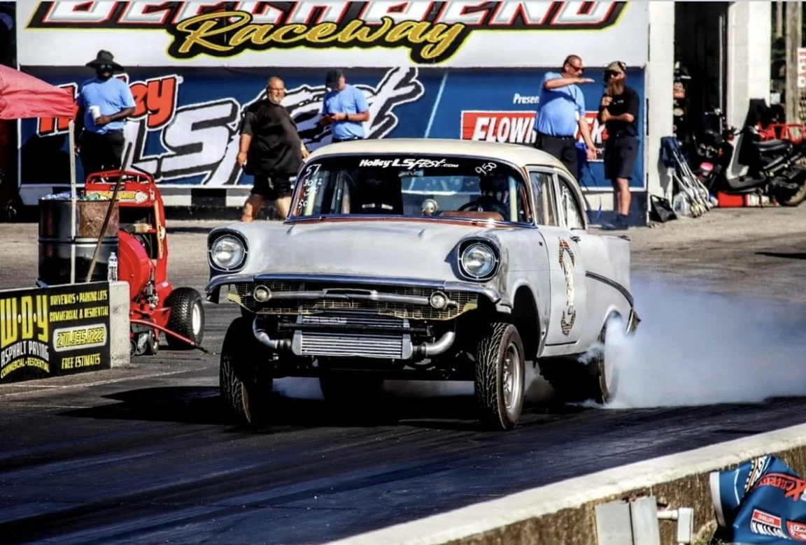 Potluck – Randy Quay Took the Bones of a ’57 Chevy, and Added Gasser Looks and Modern Power – Now He Preps the Outlaw Gasser for Edelbrock Sick Smokies, His First Drag and Drive Event Adventure!
