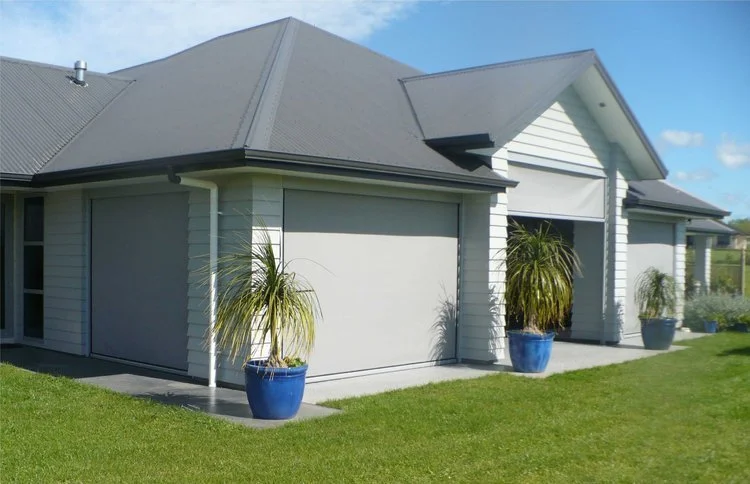 Closed Ziptrak blind creates another room.