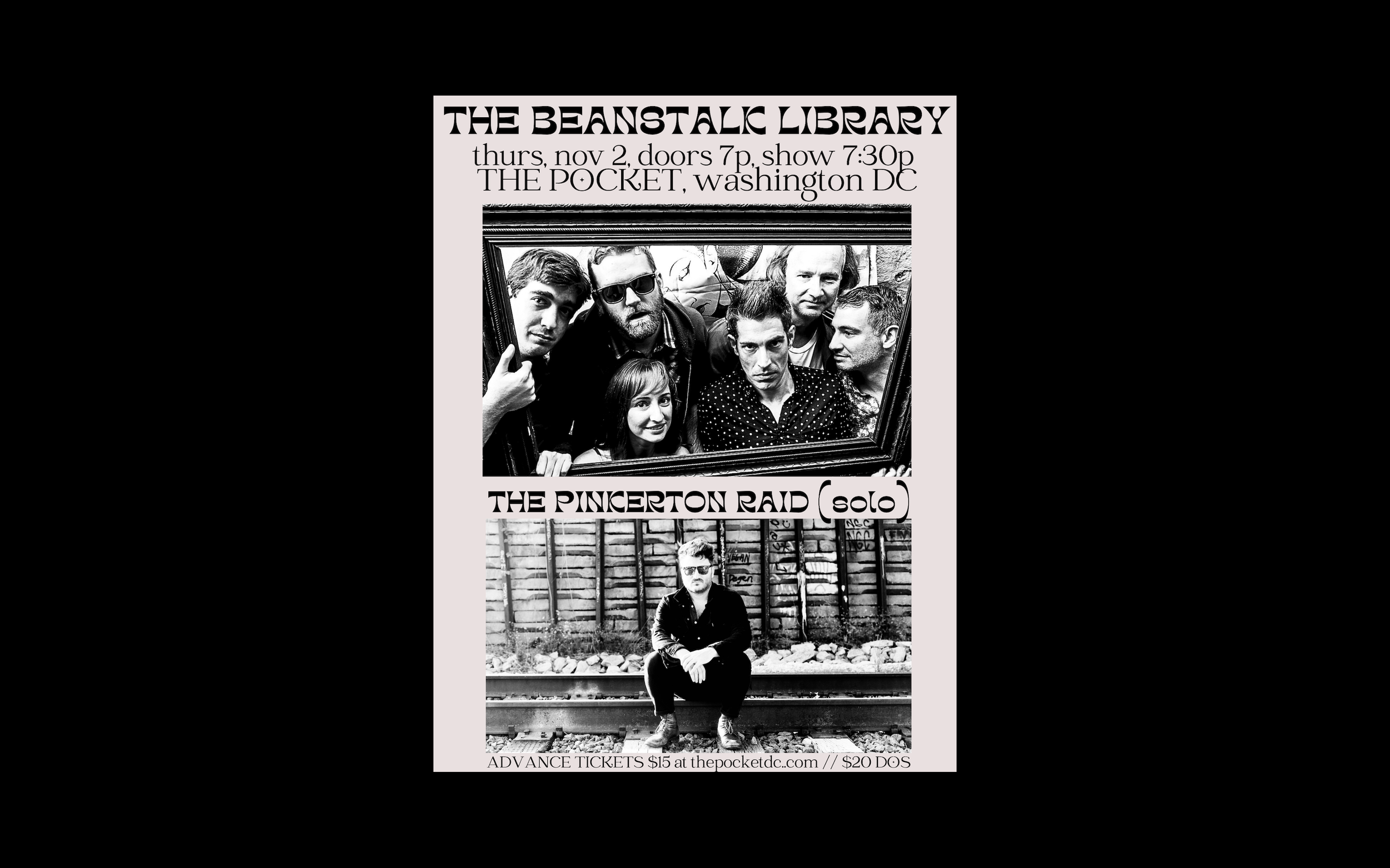 *POSTPONED* The Beanstalk Library w/ The Pinkerton Raid (solo)