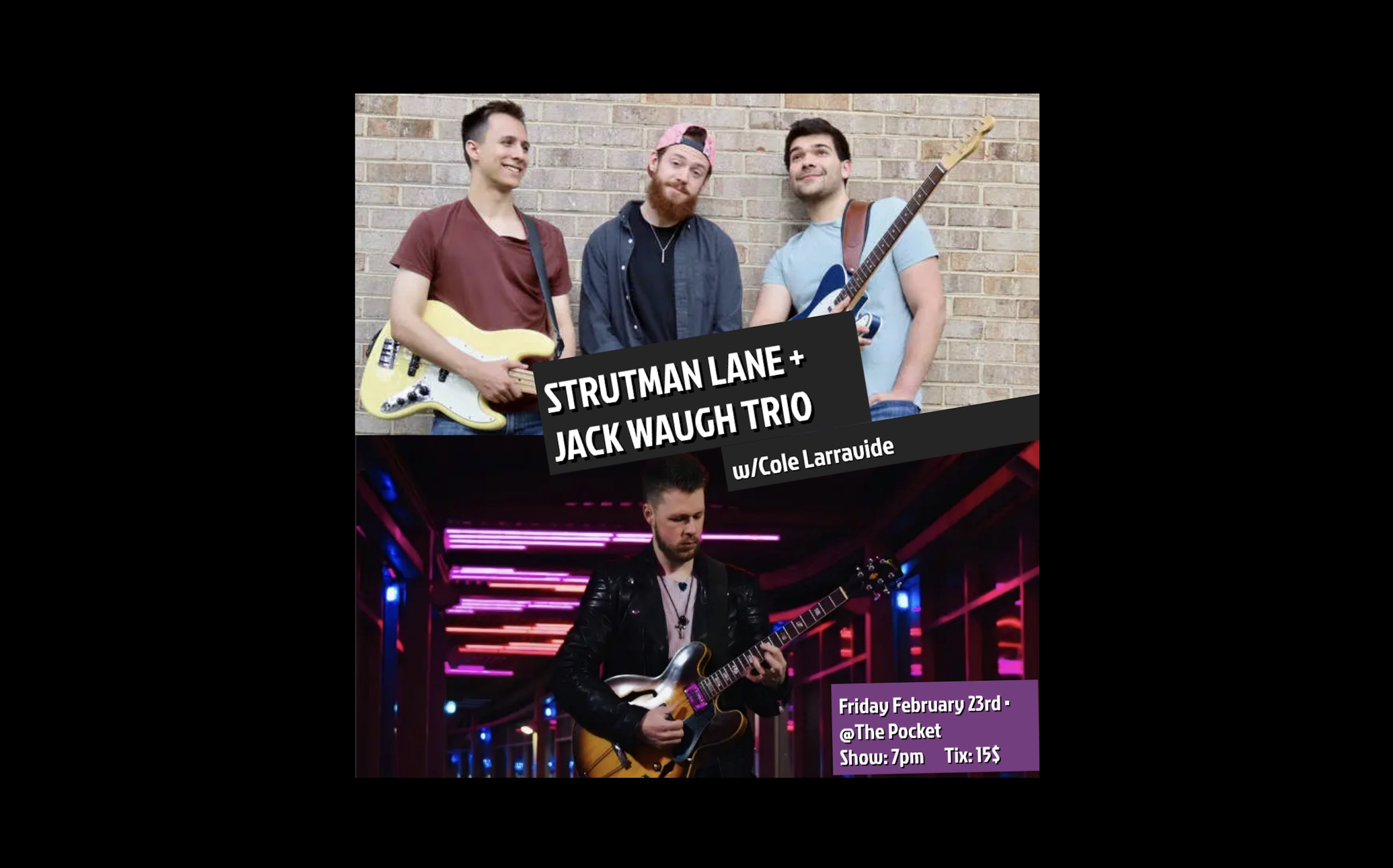 Strutman Lane + Jack Waugh Trio w/ Cole Larravide