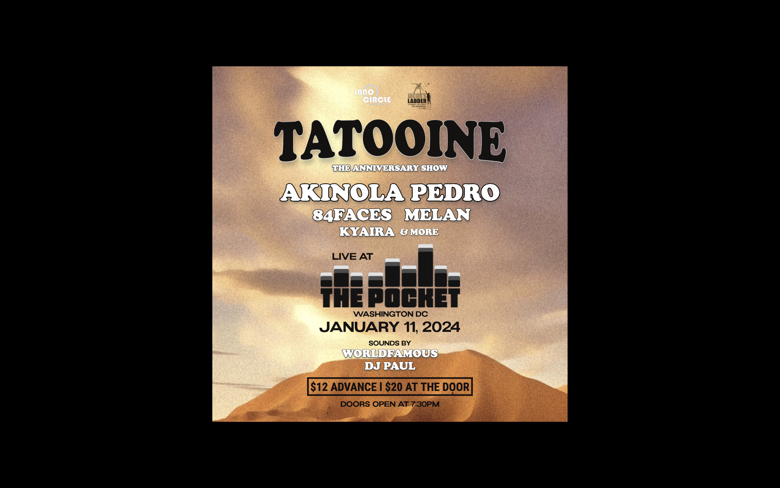 Tatooine Presents: Akinola Pedro w/ 84Faces + Kyaira + Melan