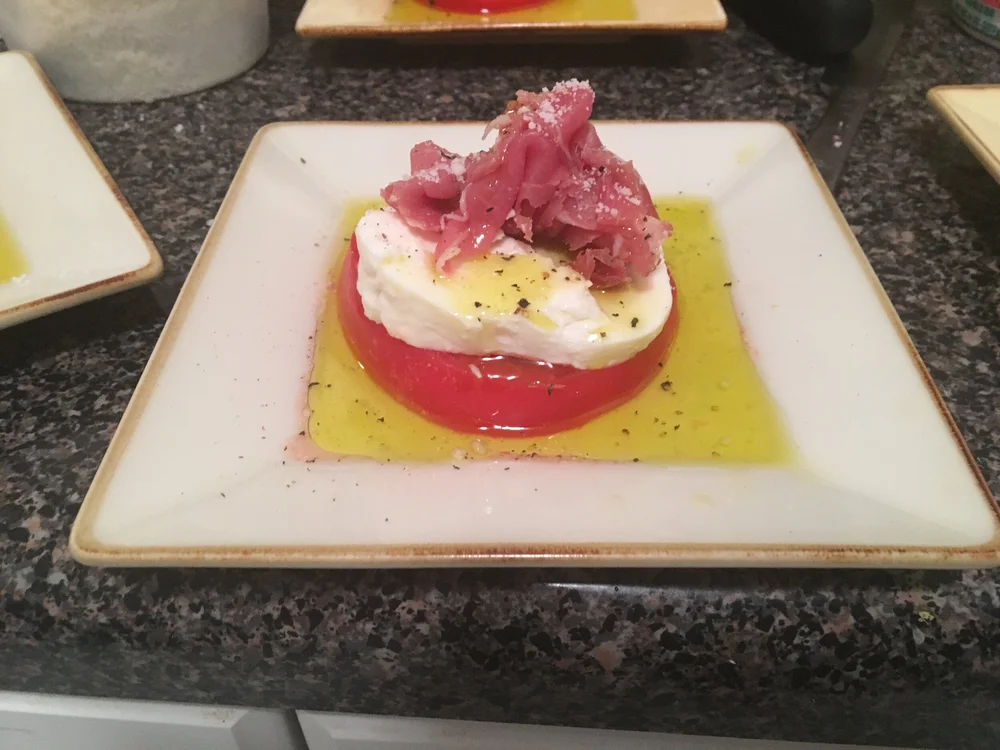 A plated first course