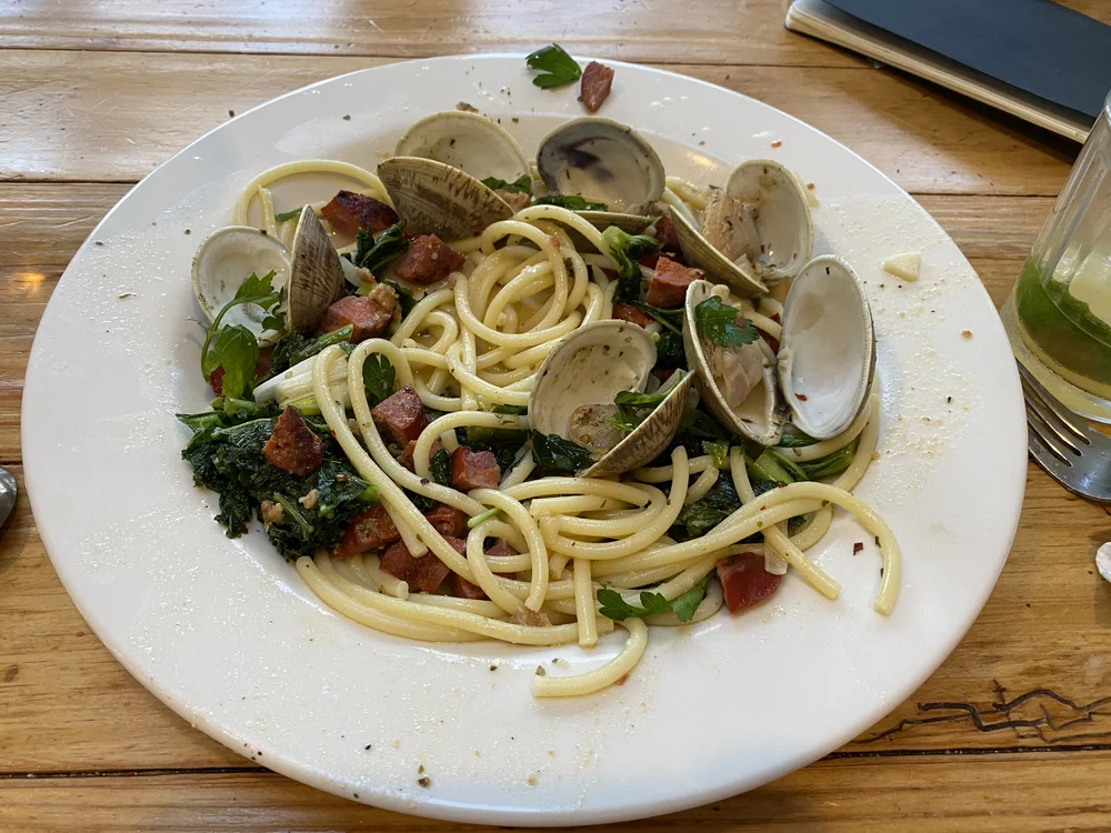Clam pasta
