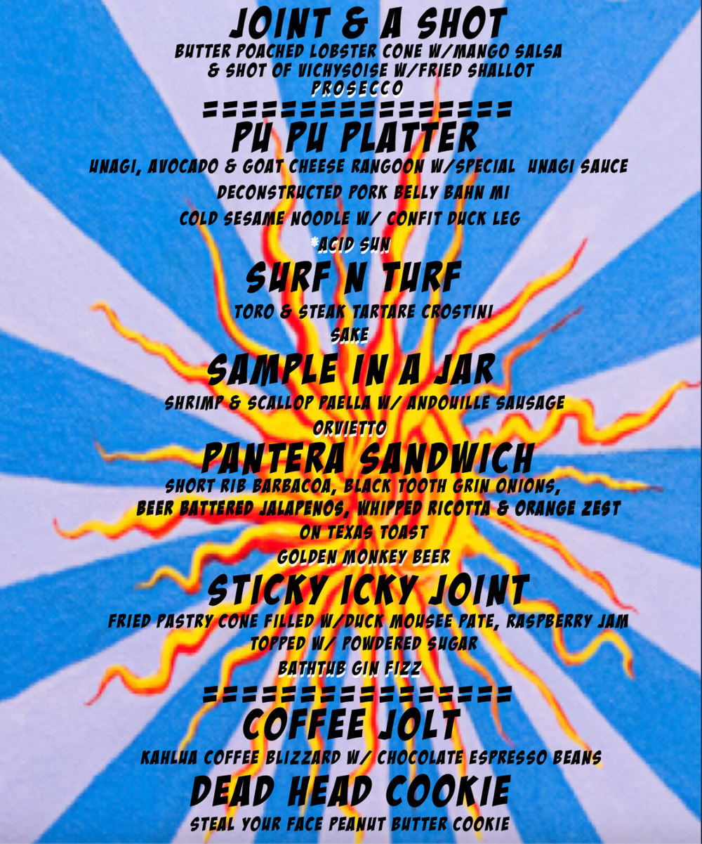 A previous PAV-1 Kitchen tasting menu