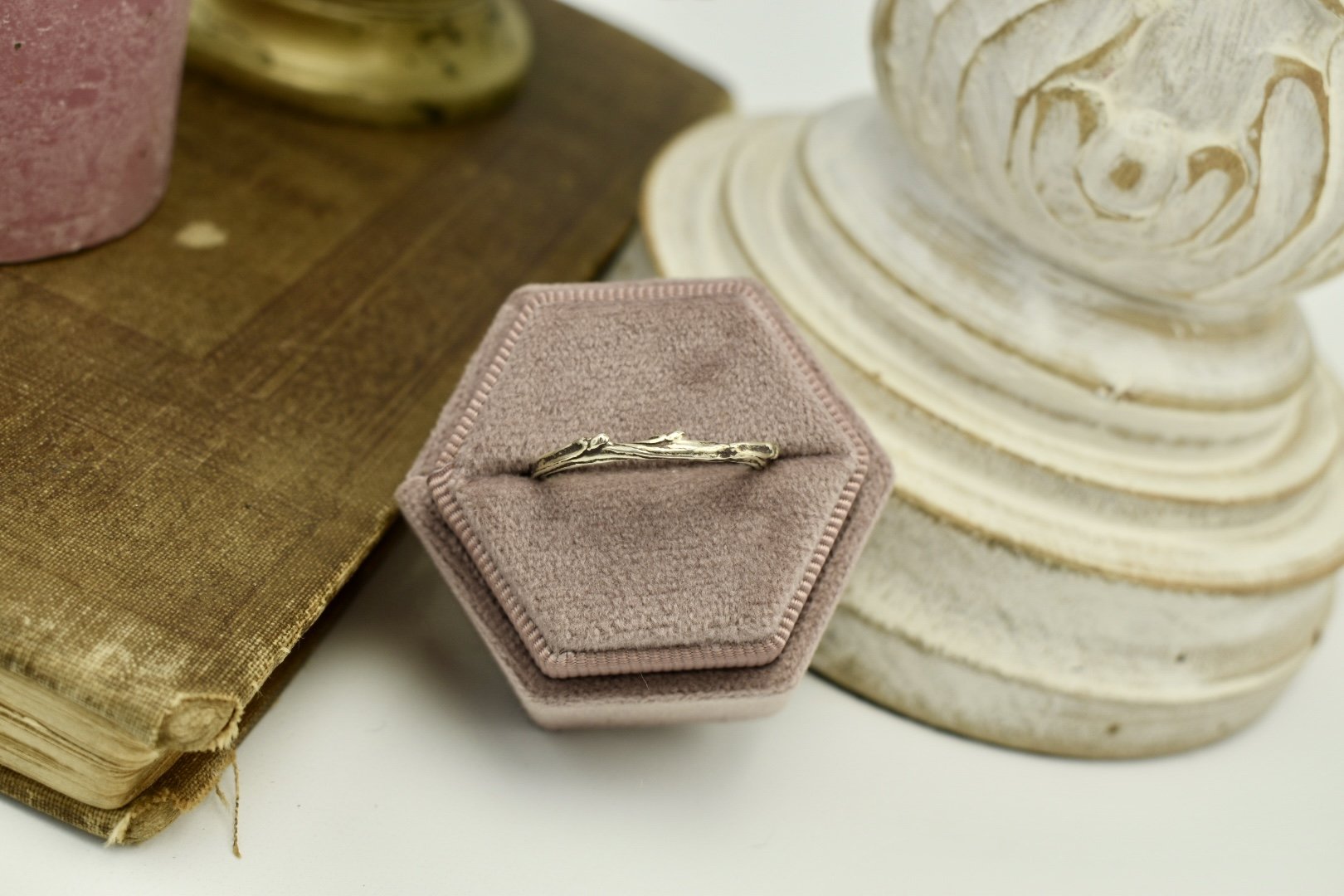 Twig Nature Inspired Masculine Wedding Band
