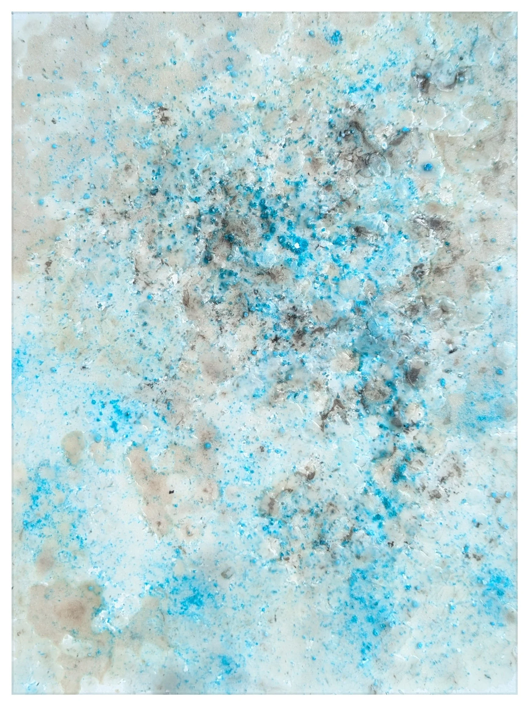 Imperial Family (Mono No Aware), 2025 Tree fertilizer, wax on paper 12 x 9 x 1 in. 30.48 x 22.86 x 2.54 cm