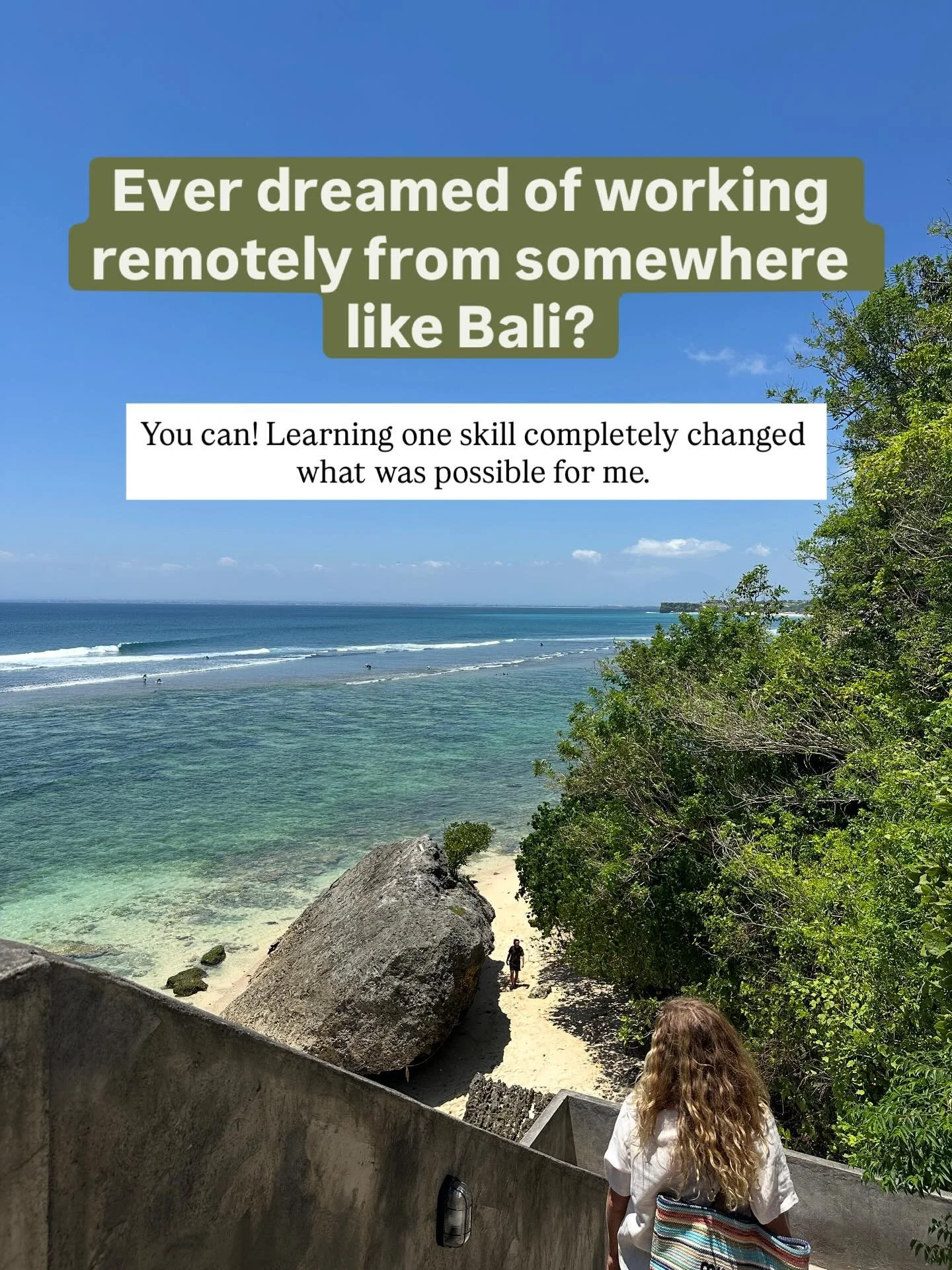 I feel so beyond fortunate that starting my business has led me to working from somewhere like this 🌴

When friends and family have visited, they all say the same thing&hellip;
&ldquo;This is pretty unreal. I wish I could do it.&rdquo;

And most of 