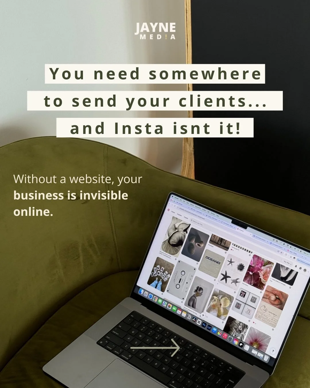 You can&rsquo;t rely on Instagram alone to get clients&hellip; algorithms change, accounts get locked, and you don&rsquo;t own your audience.

A website gives you one place to send clients - all your services, portfolio, and info in one spot. It&rsqu