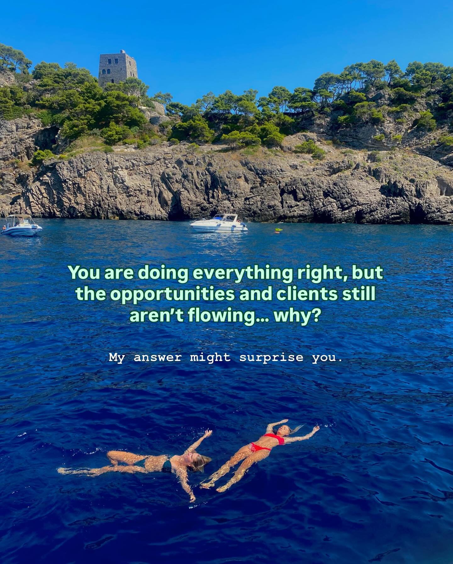 This might feel a little different to what I normally share, but it&rsquo;s something that&rsquo;s become a big part of how I approach my own business.

So often we think the answer to more clients, opportunities or income is doing more.

More hours,