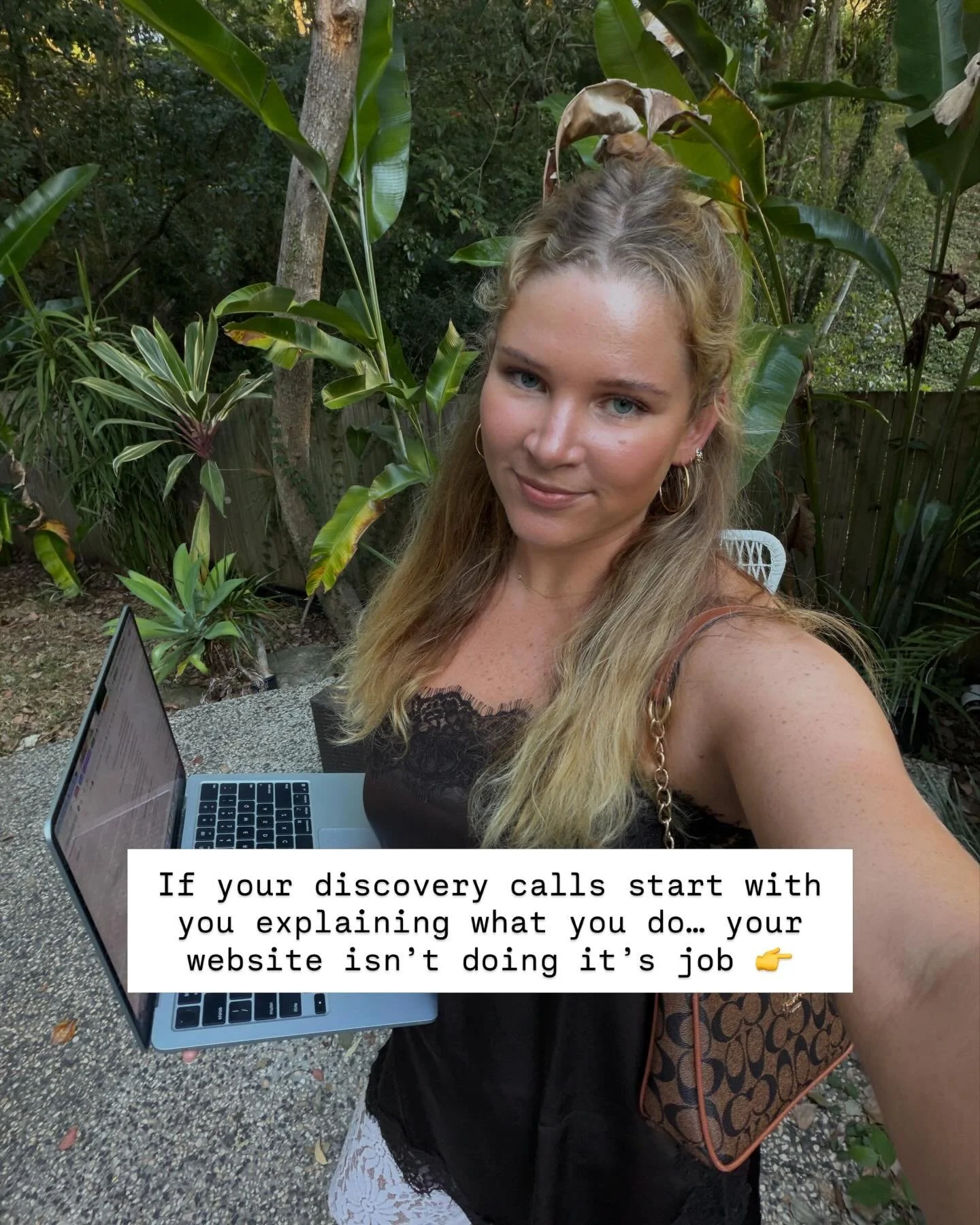 Your website should be your best salesperson, warming up potential leads before they enquire 🌴

When I started working with one of my clients, she was spending the first 10-15 minutes of every discovery call just explaining what she does.

Once we f