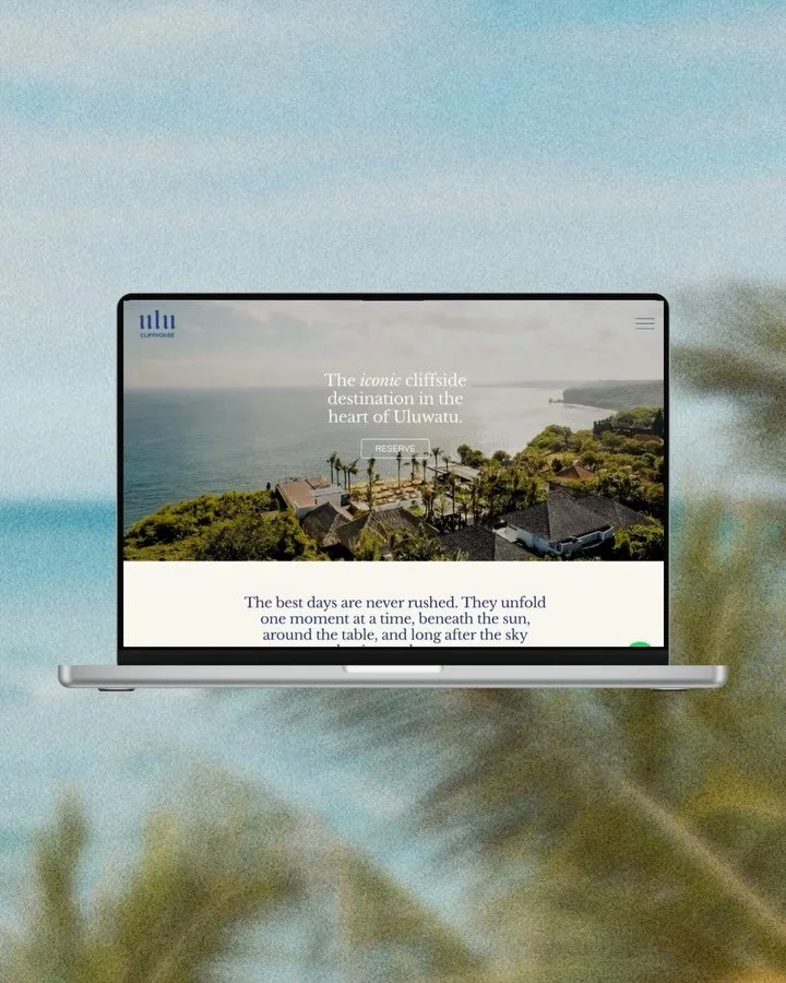 The new @ulucliffhouse website is live 🔥 This project feels surreal to share.

Bali feels like a second home now and being entrusted to design the website for a venue I first visited many years ago felt like a full circle moment.

When the team reac