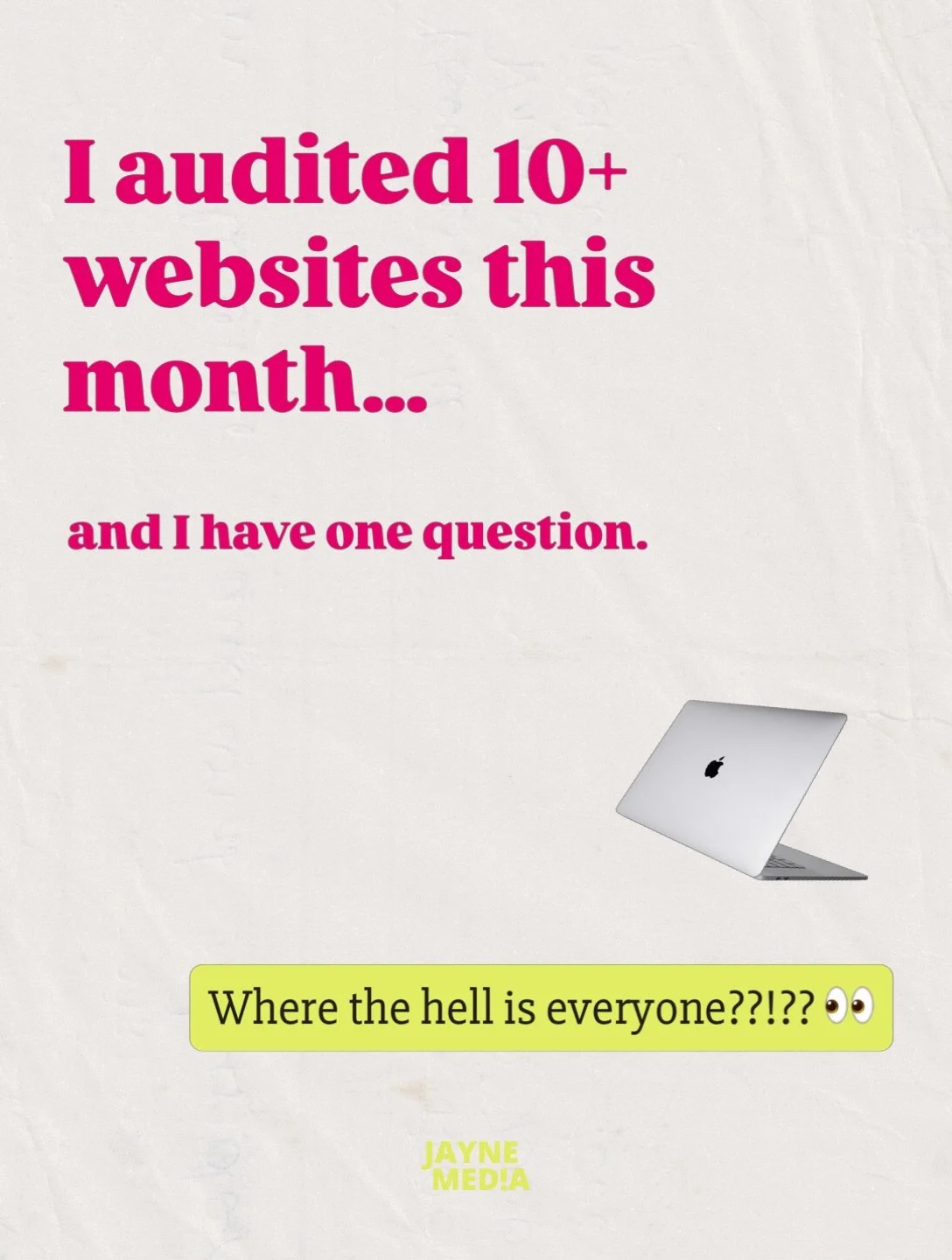 You can&rsquo;t build a personal brand on Instagram and then become a stranger on your own website.

It&rsquo;s time to throw this &ldquo;blazer wearing&rdquo; corporate brand on your website in the bin. Your weird, fun, smart, creative personality i